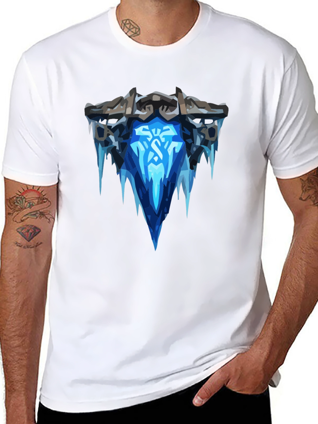 Ice Crown Black T-Shirt - Graphic Tee