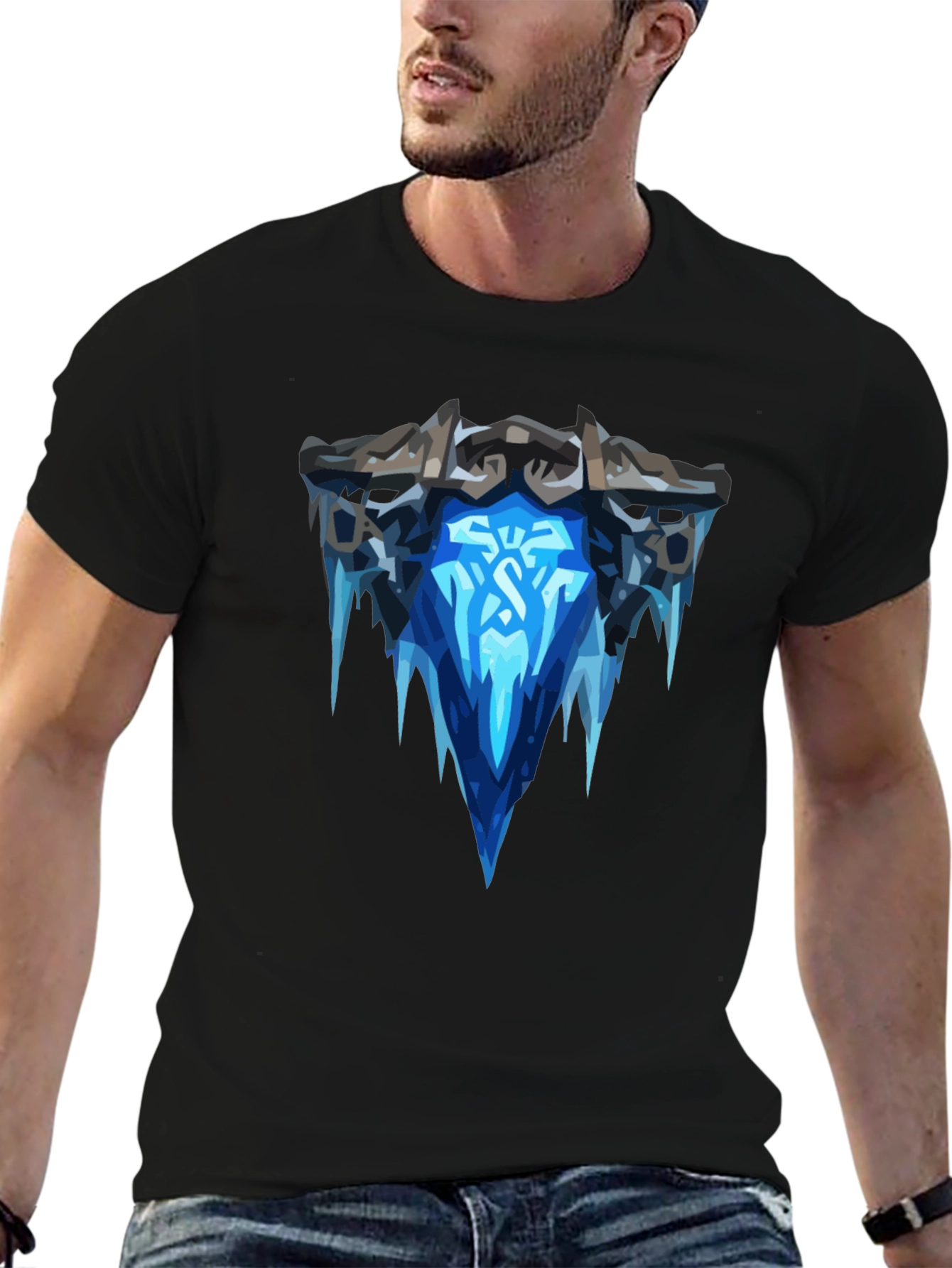 Ice Crown Black T-Shirt - Graphic Tee