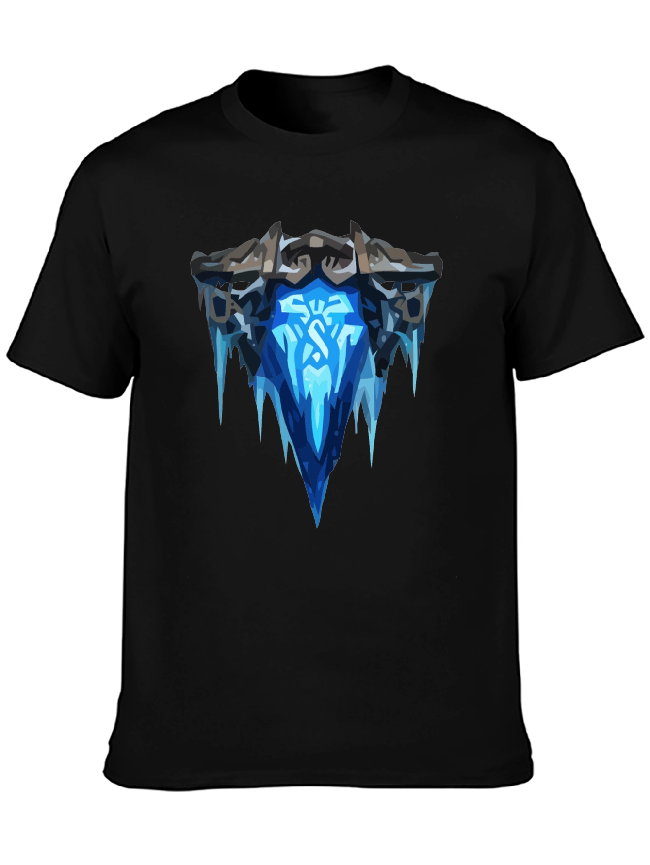 Ice Crown Black T-Shirt - Graphic Tee