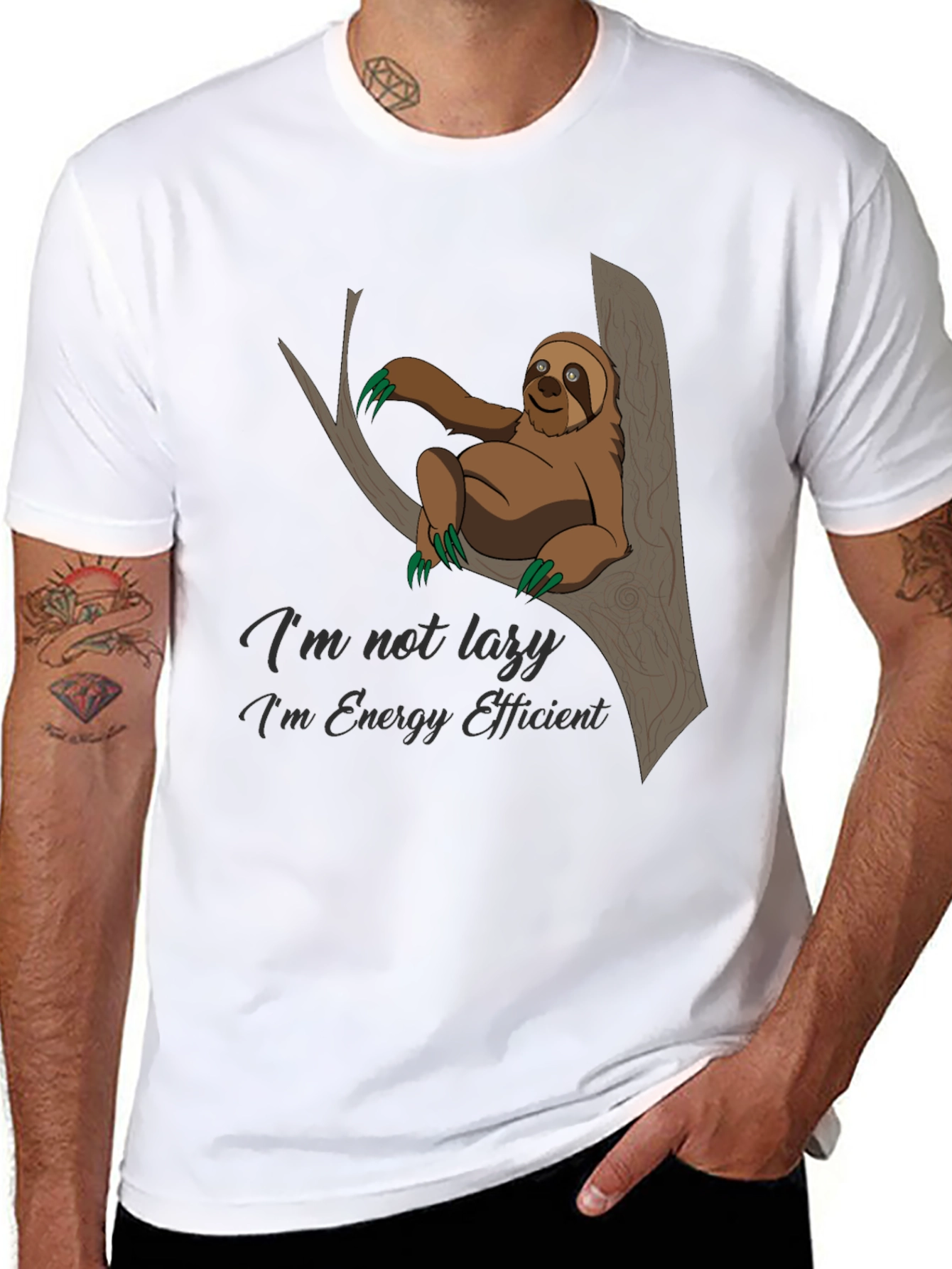 Sloth Energy Efficient Graphic Tee