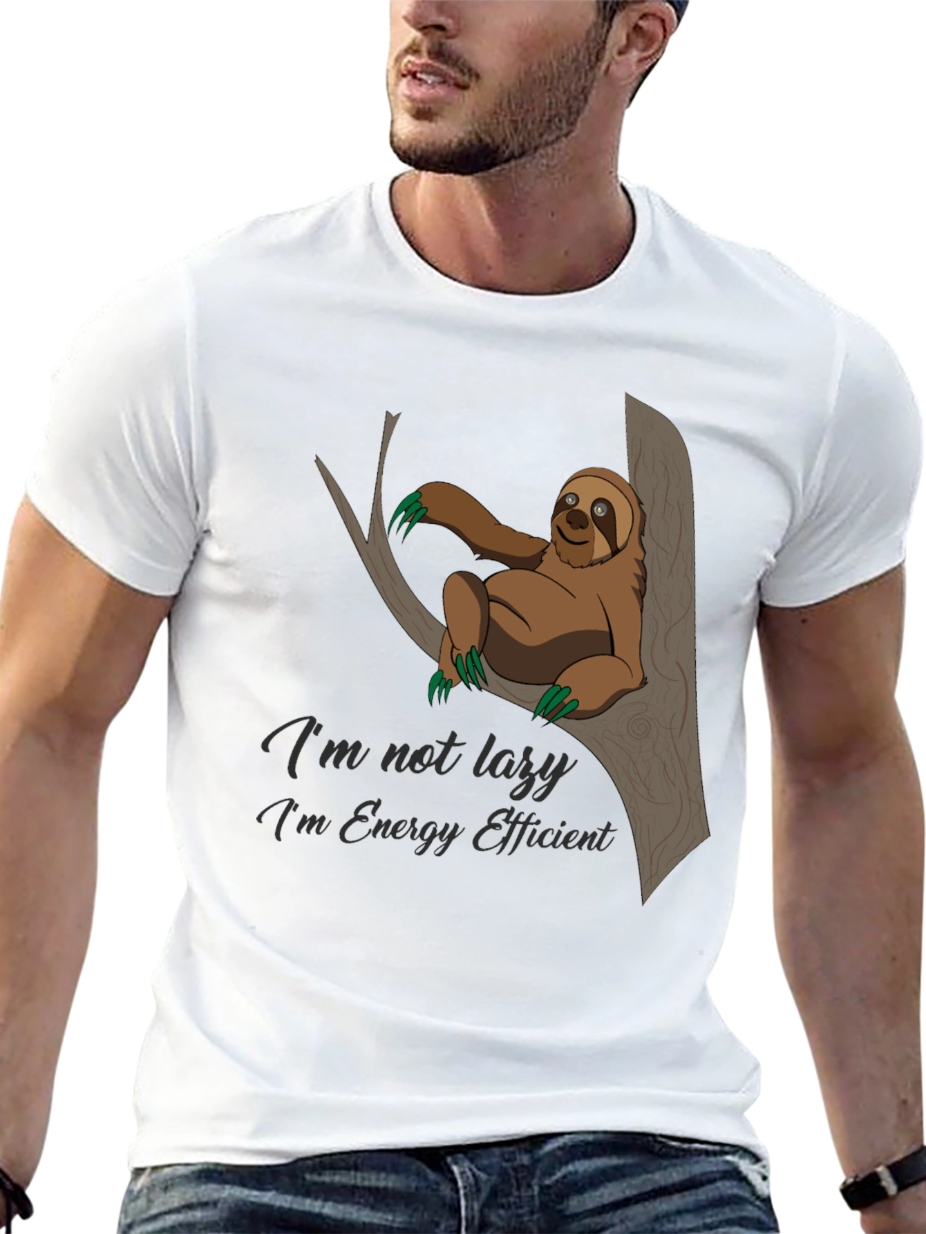 Sloth Energy Efficient Graphic Tee