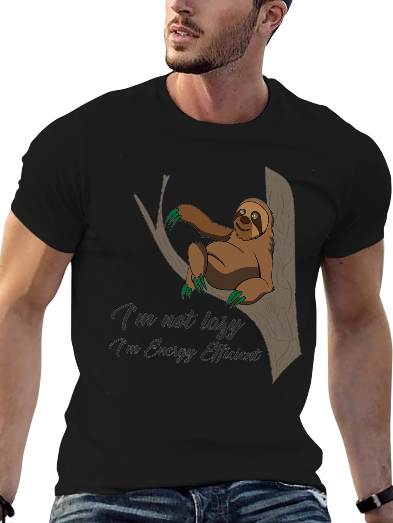 Sloth Energy Efficient Graphic Tee