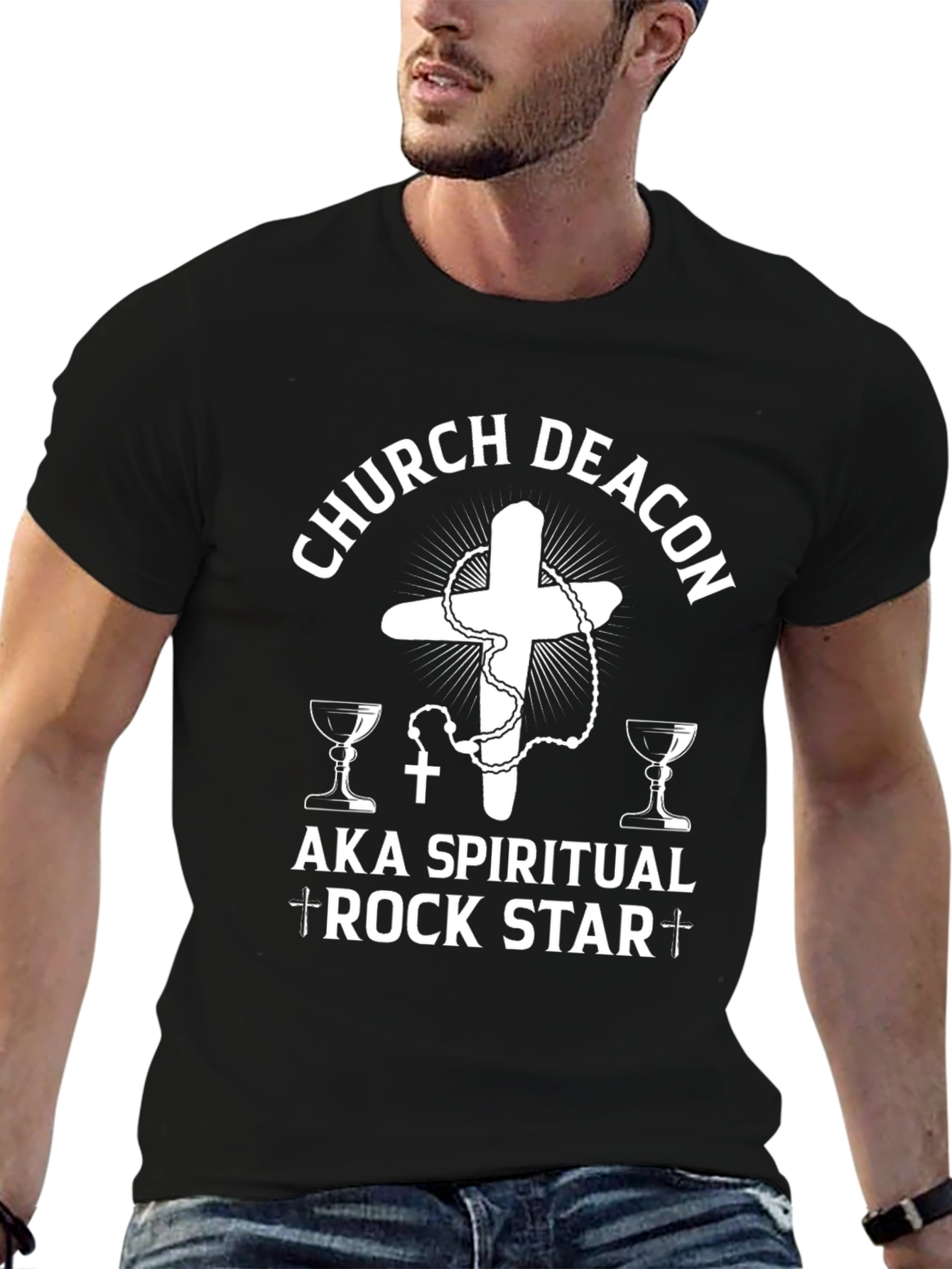 Church Deacon Spiritual Rock Star T-Shirt