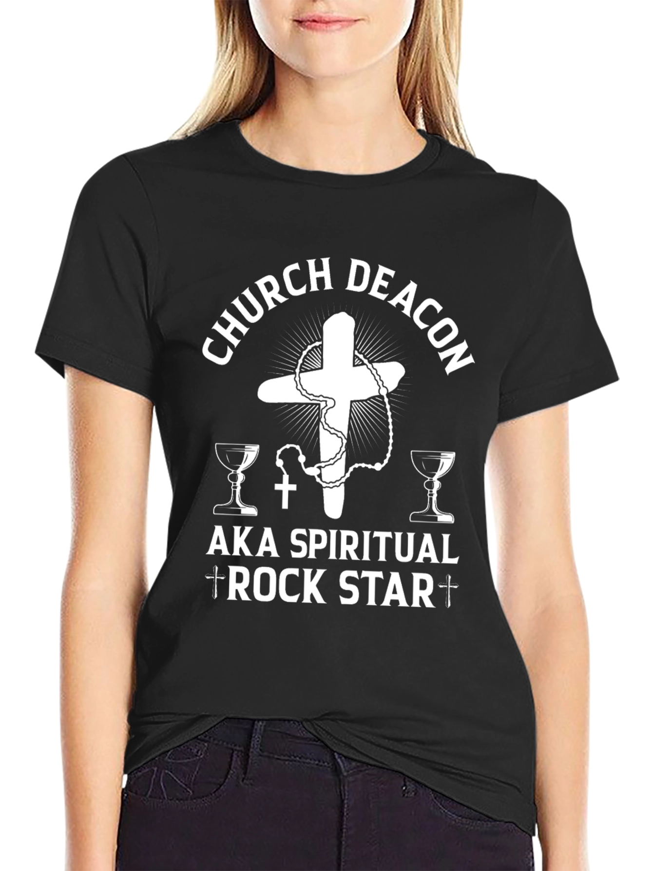 Church Deacon Spiritual Rock Star T-Shirt