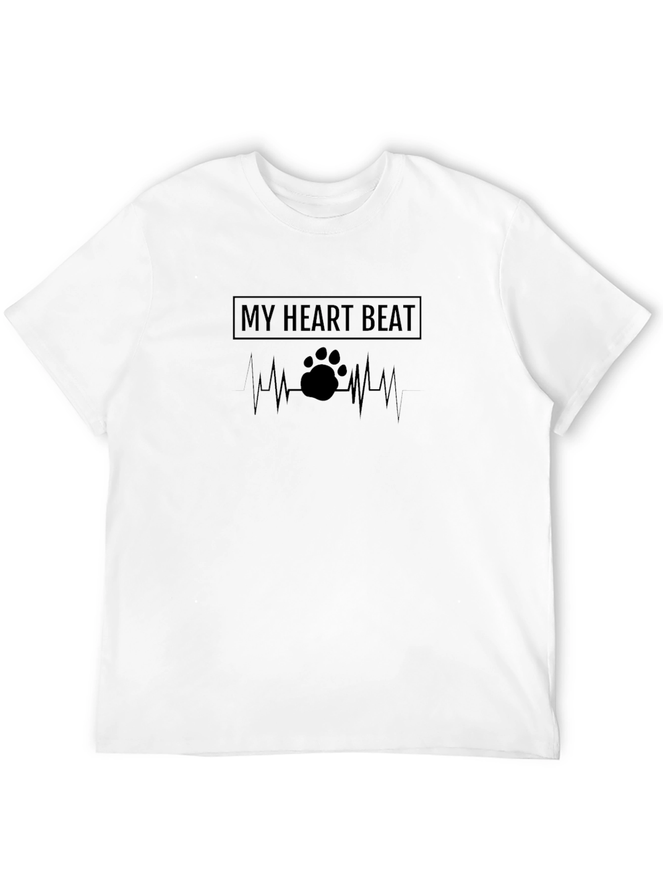 My Heart Beat Dog Paw T-Shirt