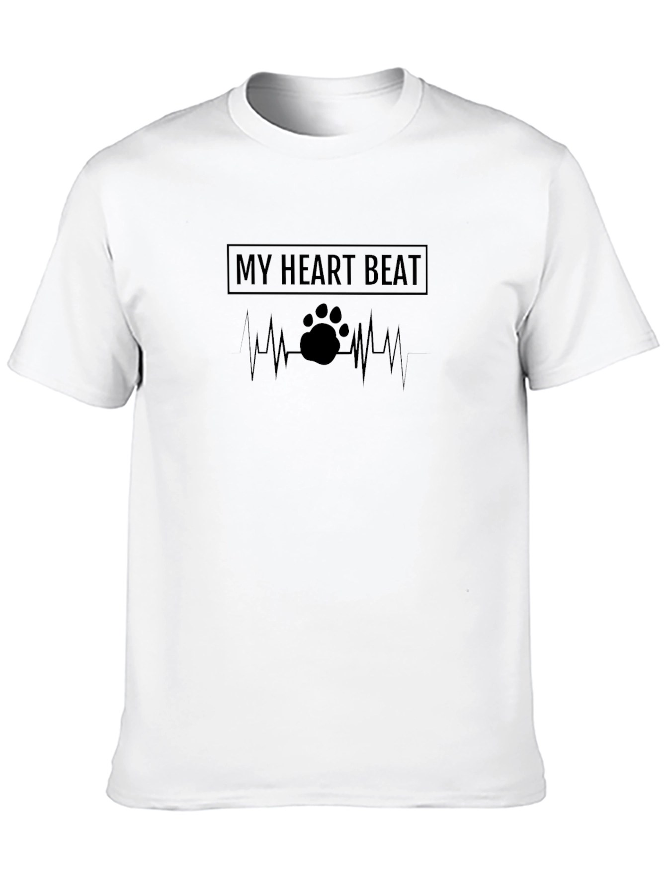My Heart Beat Dog Paw T-Shirt