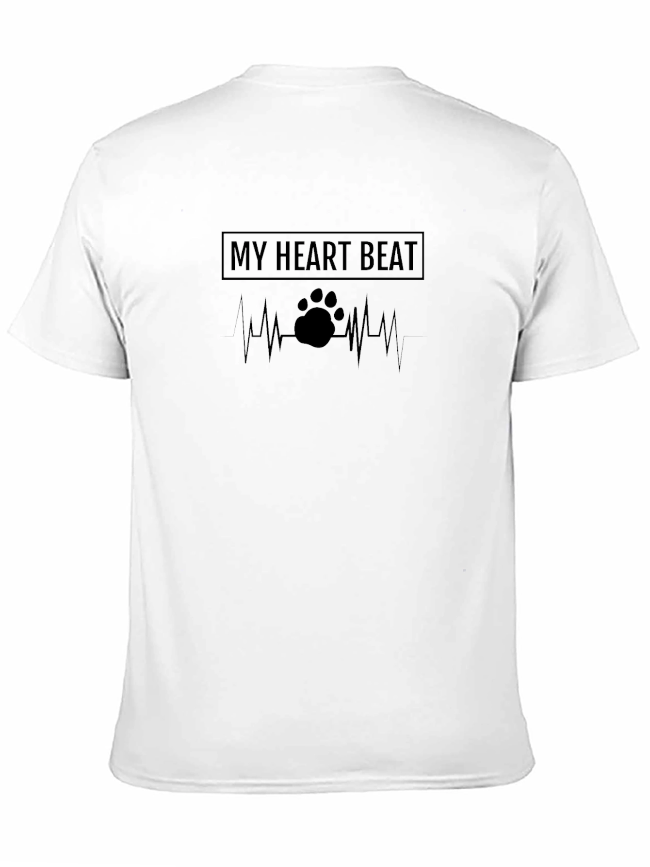 My Heart Beat Dog Paw T-Shirt