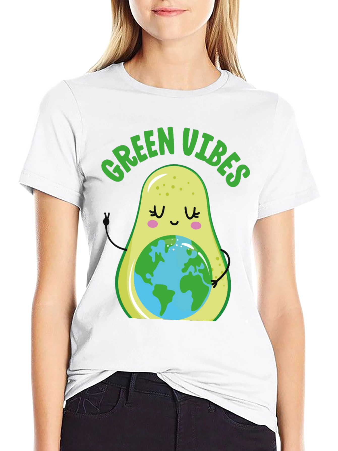 Green Vibes Avocado Earth T-Shirt