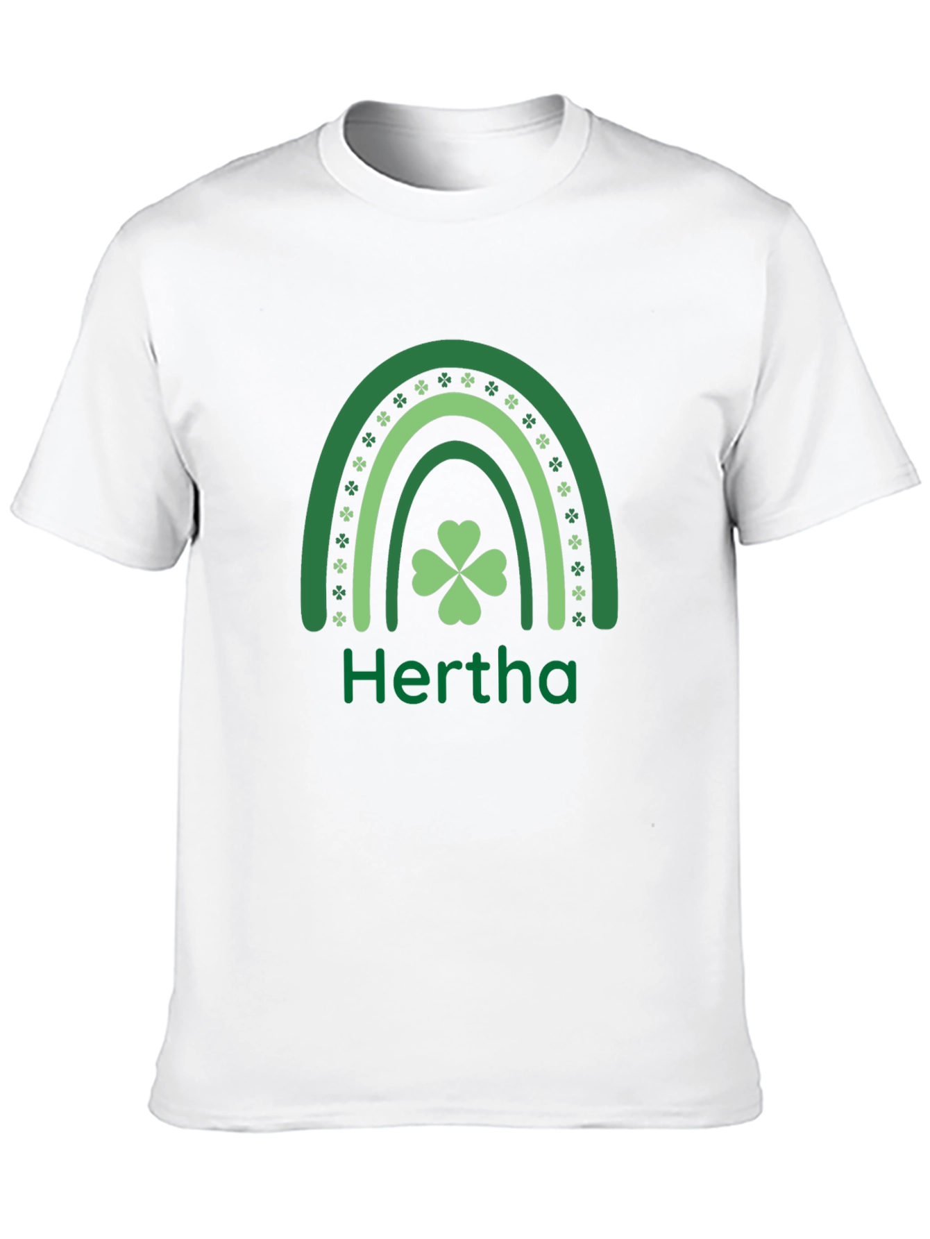 Hertha St. Patricks Day Shamrock Rainbow T-Shirt