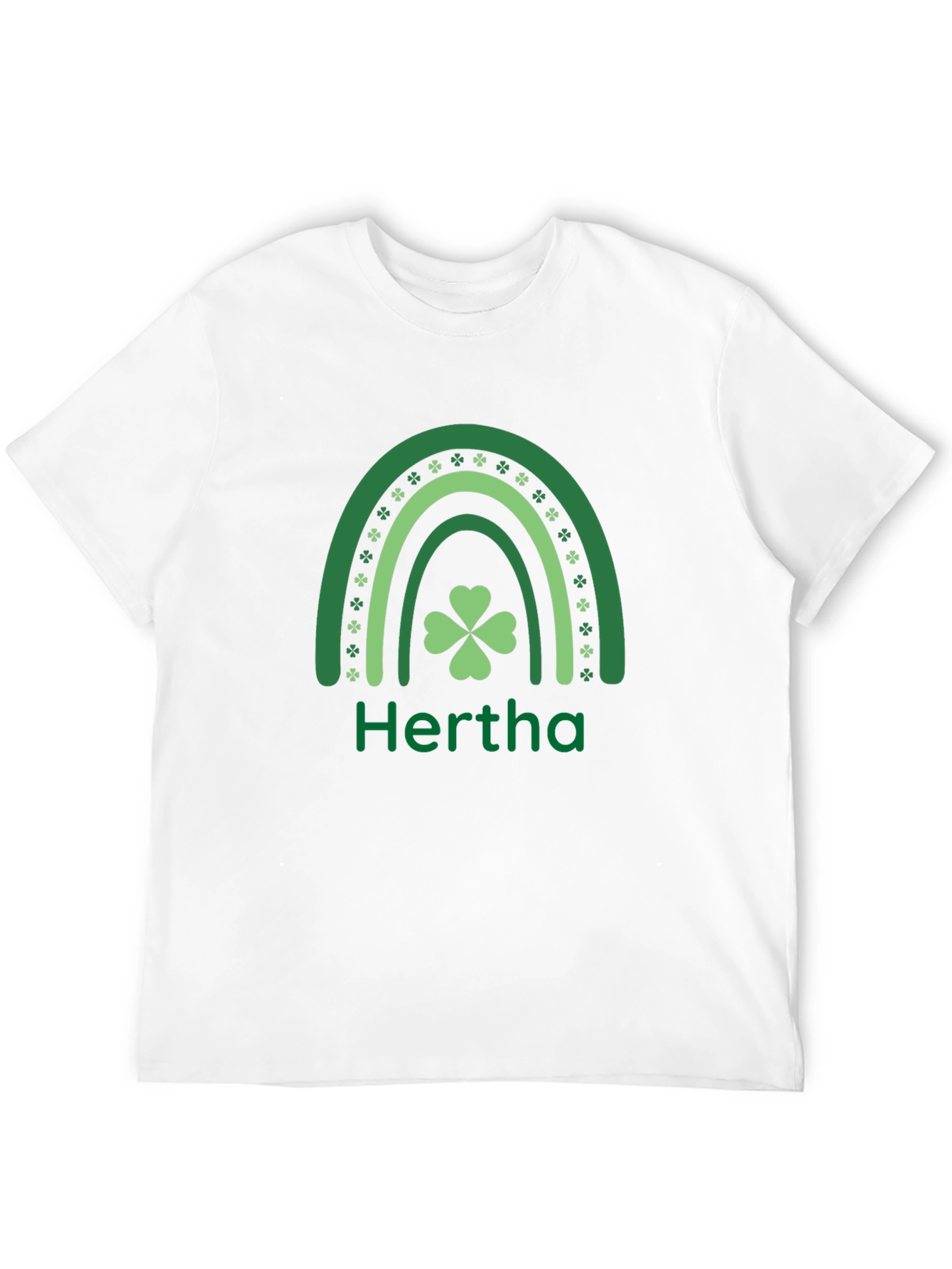 Hertha St. Patricks Day Shamrock Rainbow T-Shirt