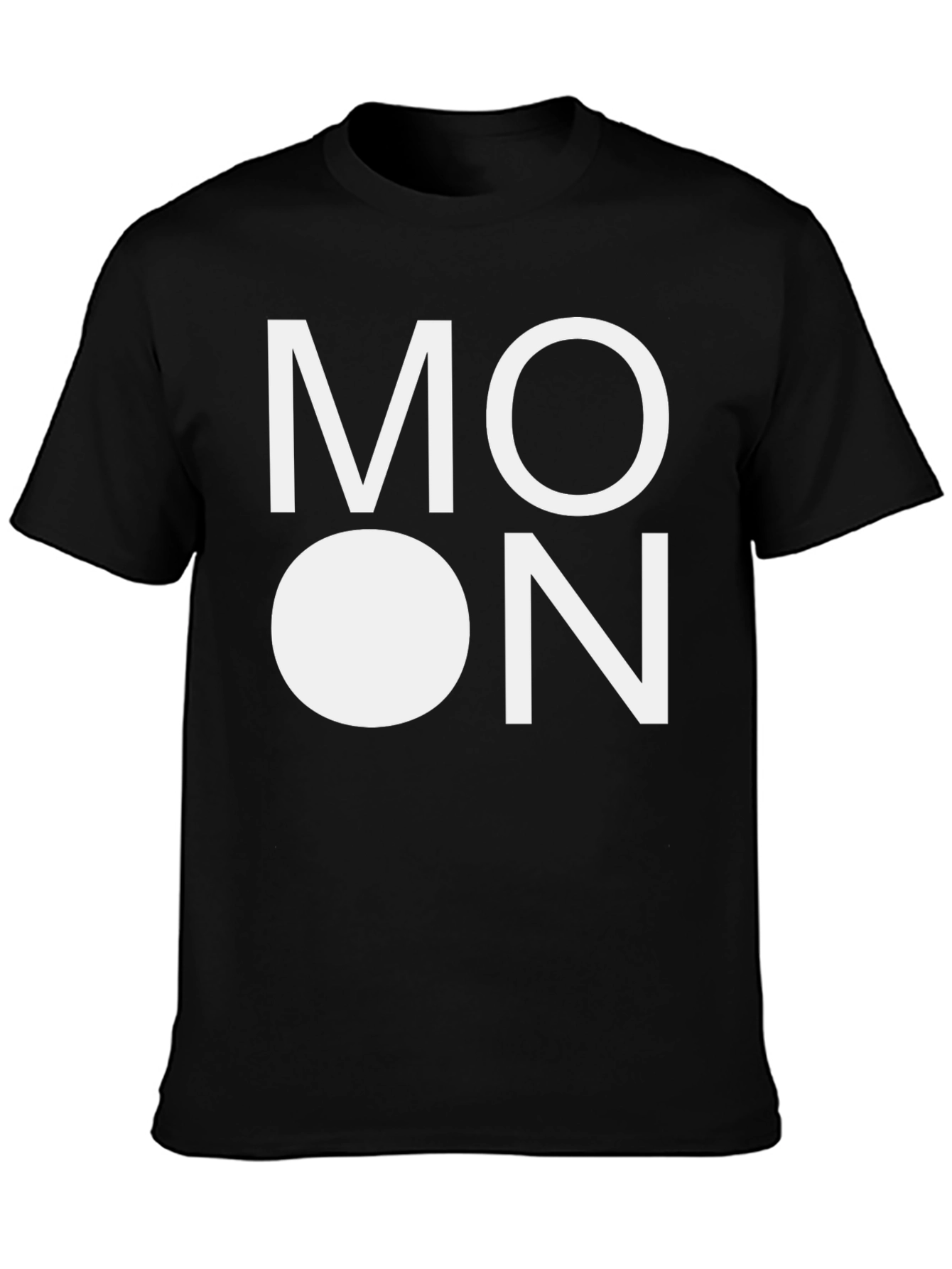 Moon Graphic Black T-Shirt