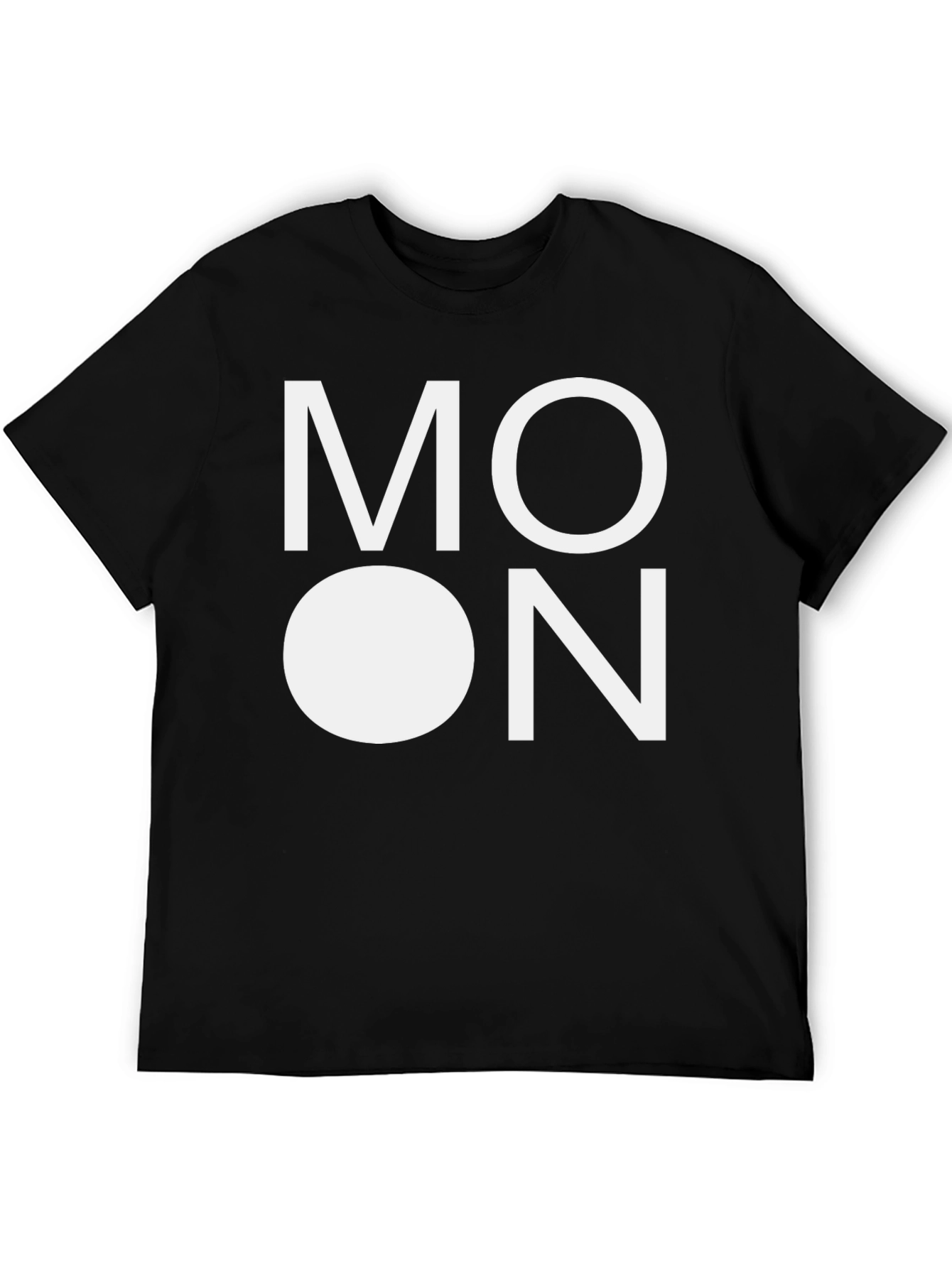 Moon Graphic Black T-Shirt