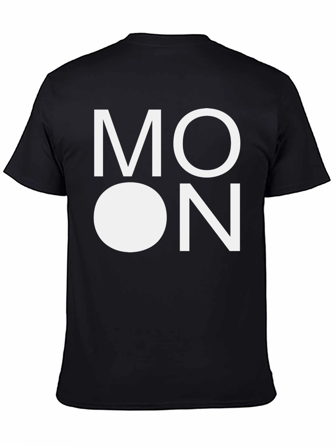 Moon Graphic Black T-Shirt