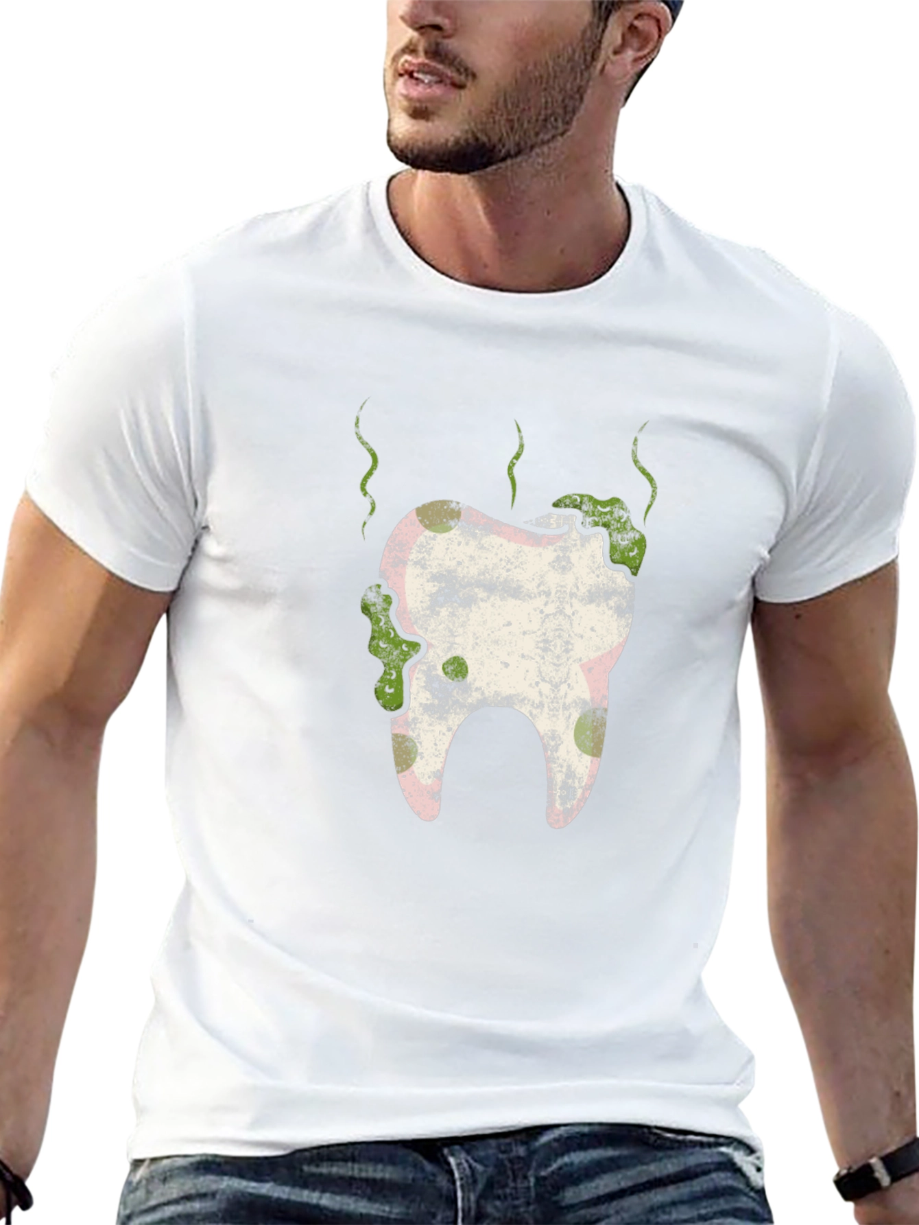 Decaying Tooth Graphic Tee - Unique Design