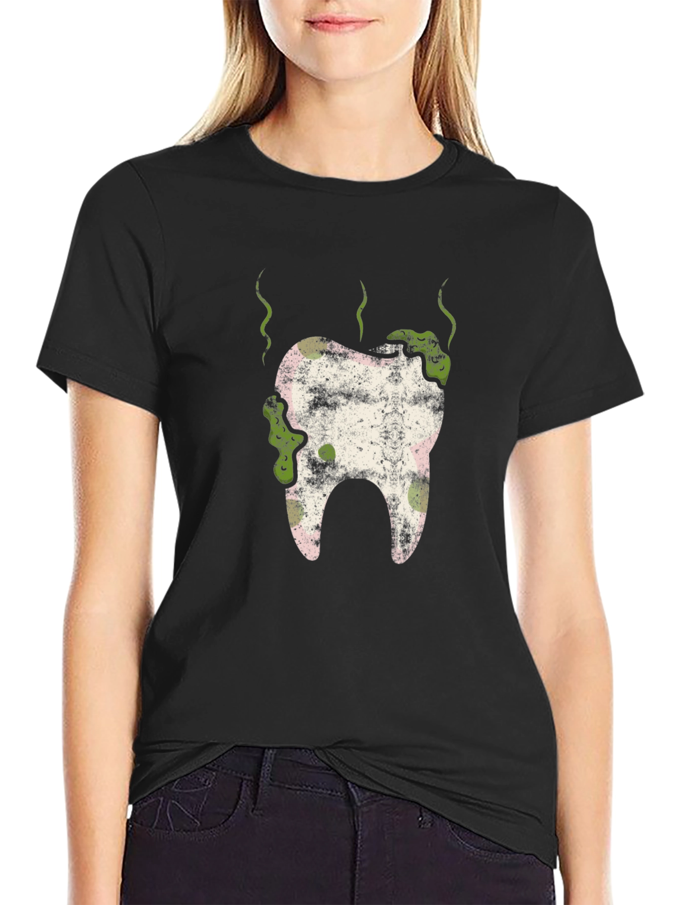 Decaying Tooth Graphic Tee - Unique Design