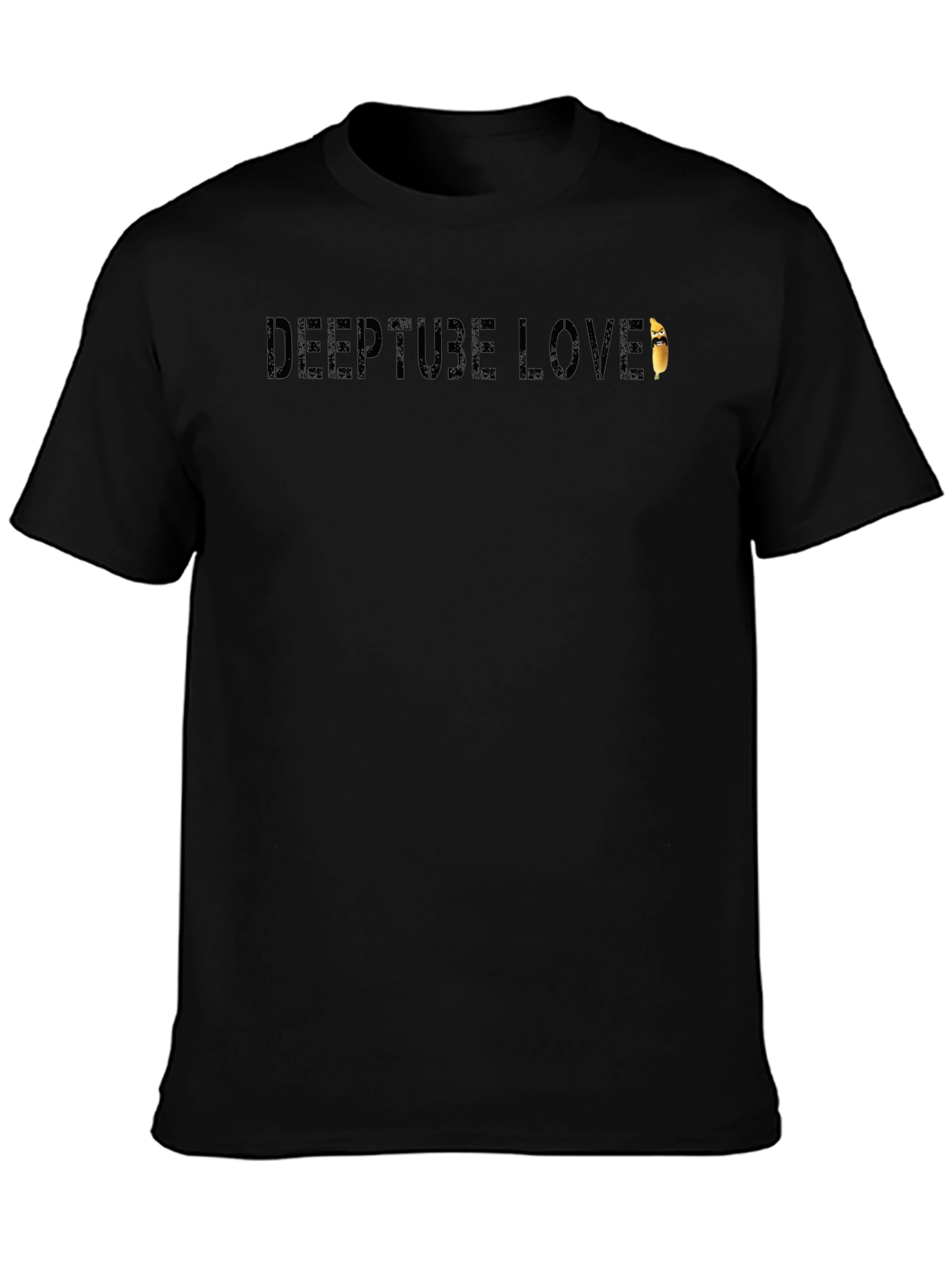 Deeptube Love Black T-Shirt - Soft & Stylish