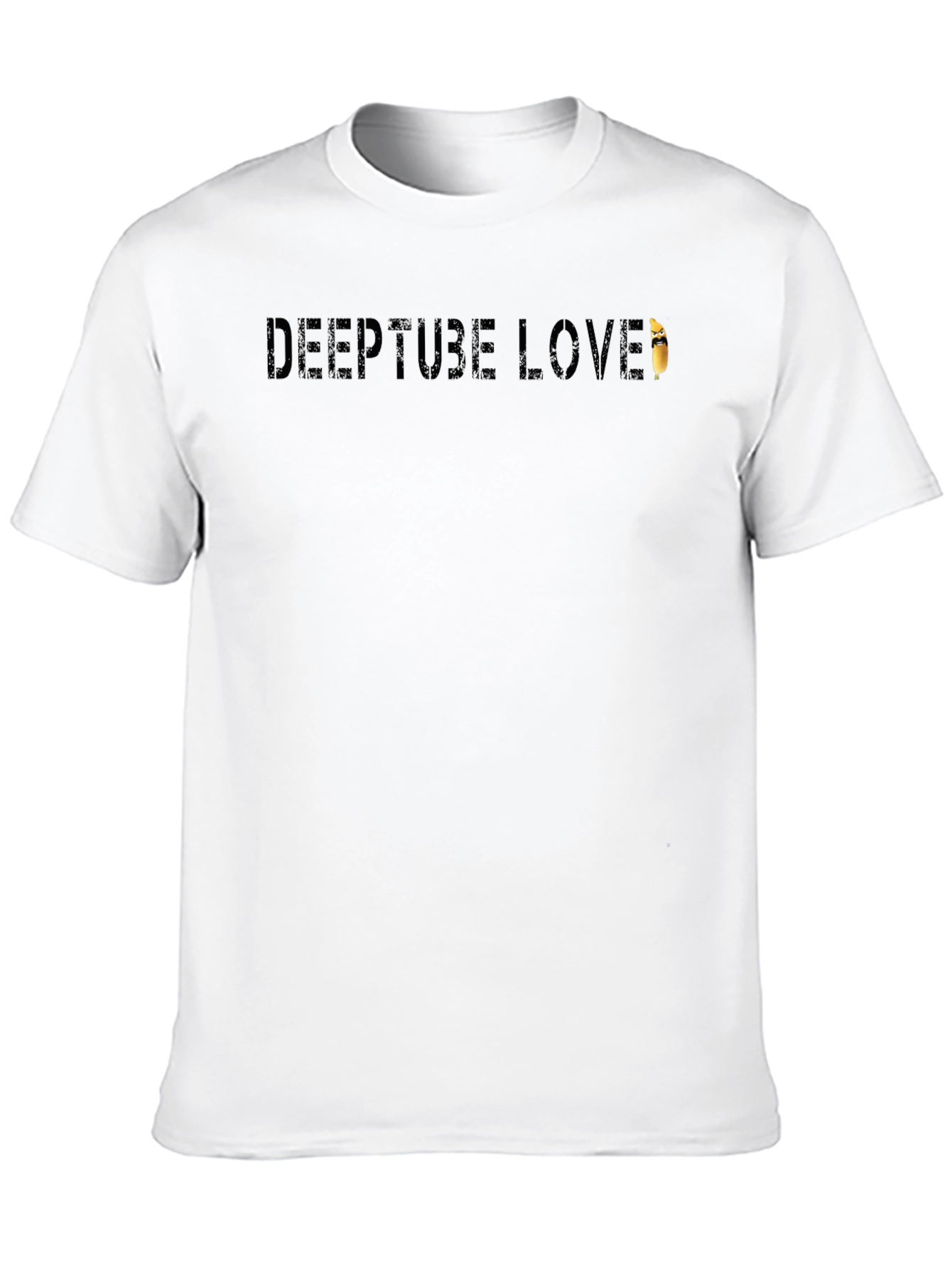 Deeptube Love Black T-Shirt - Soft & Stylish