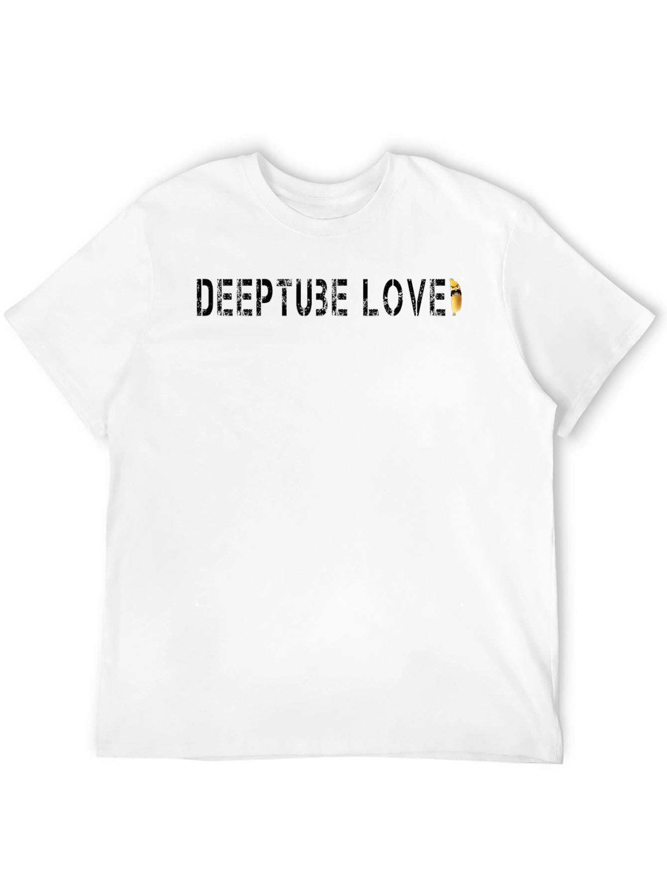 Deeptube Love Black T-Shirt - Soft & Stylish