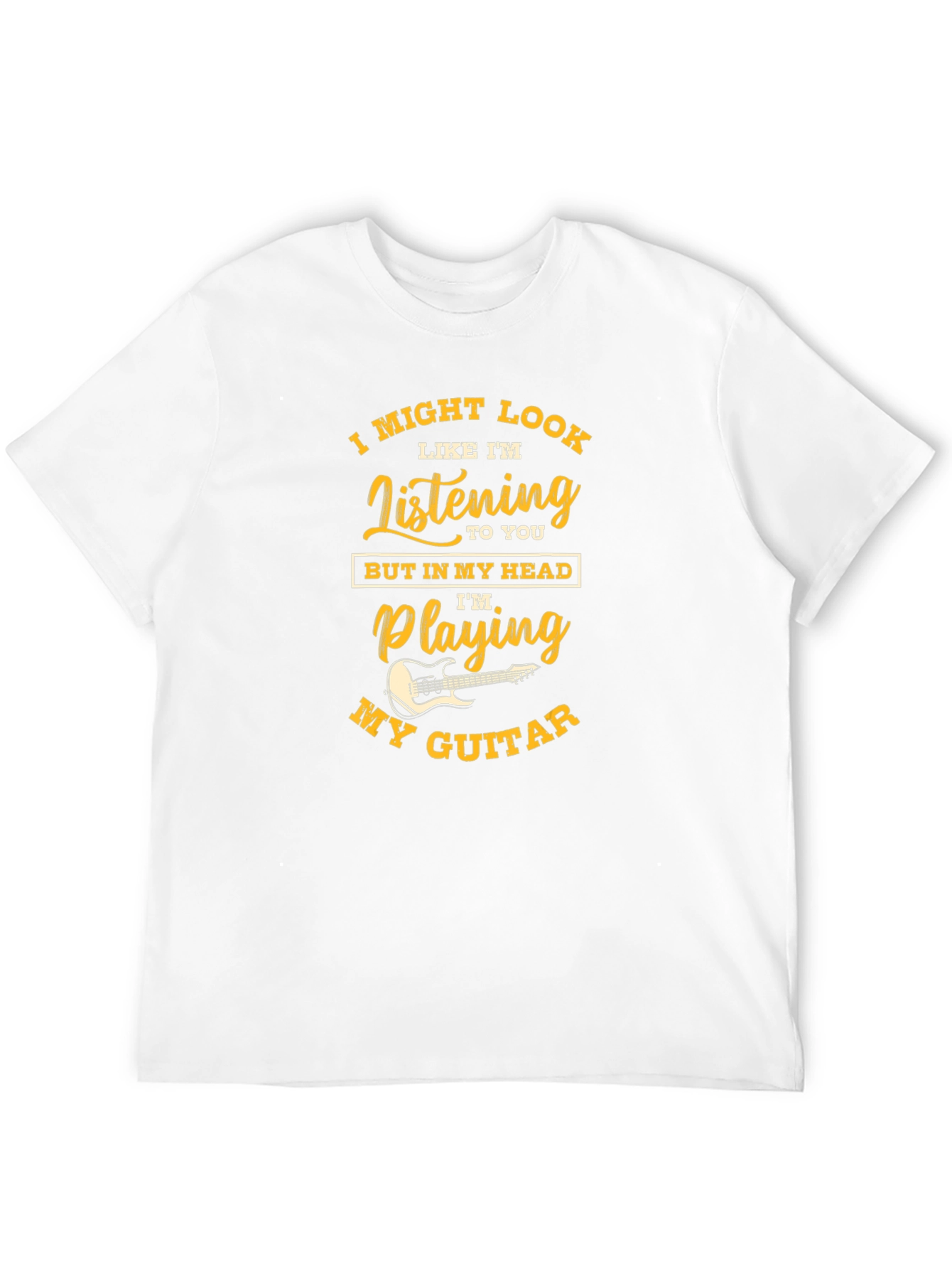 Guitar Lover Novelty Graphic T-Shirt