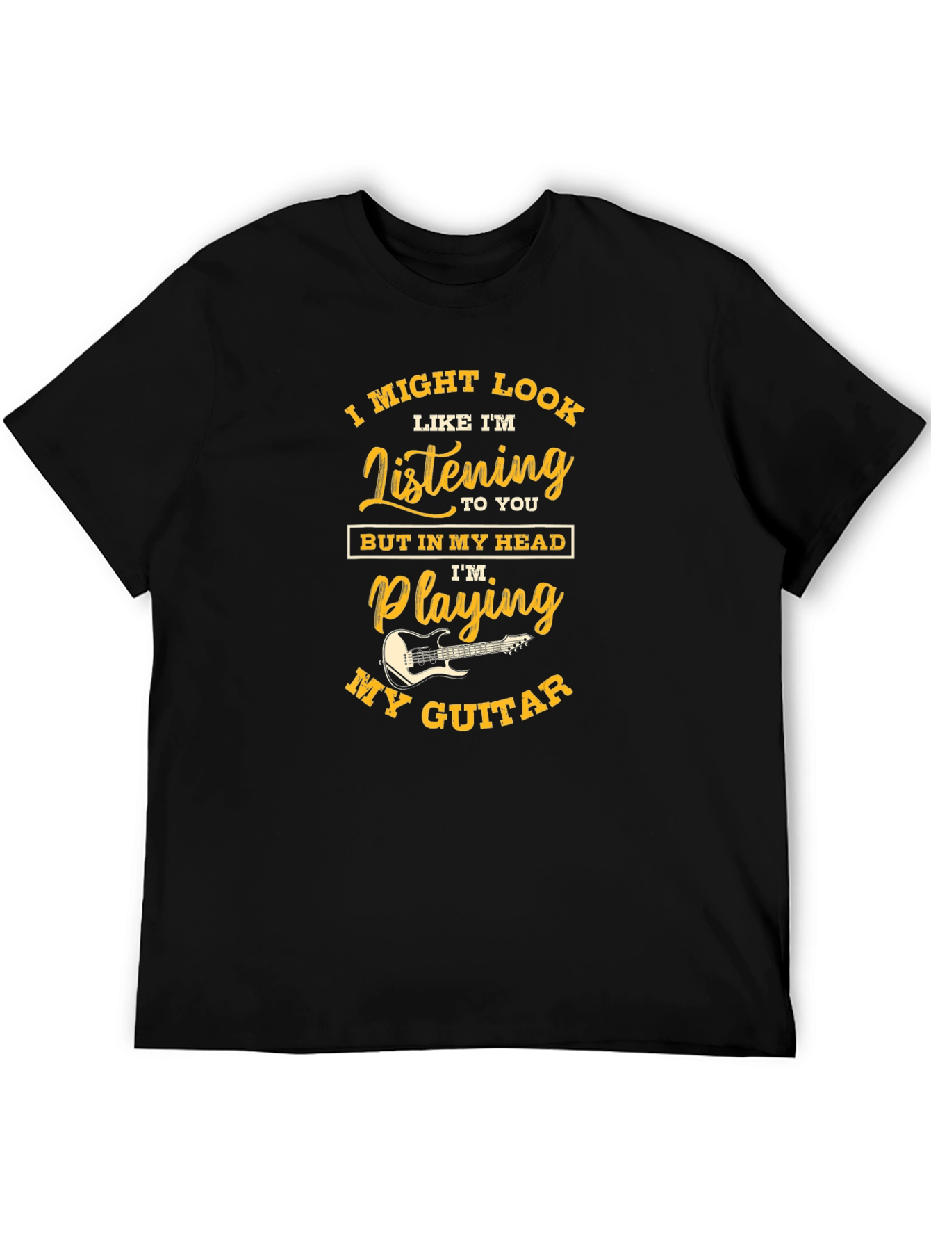 Guitar Lover Novelty Graphic T-Shirt
