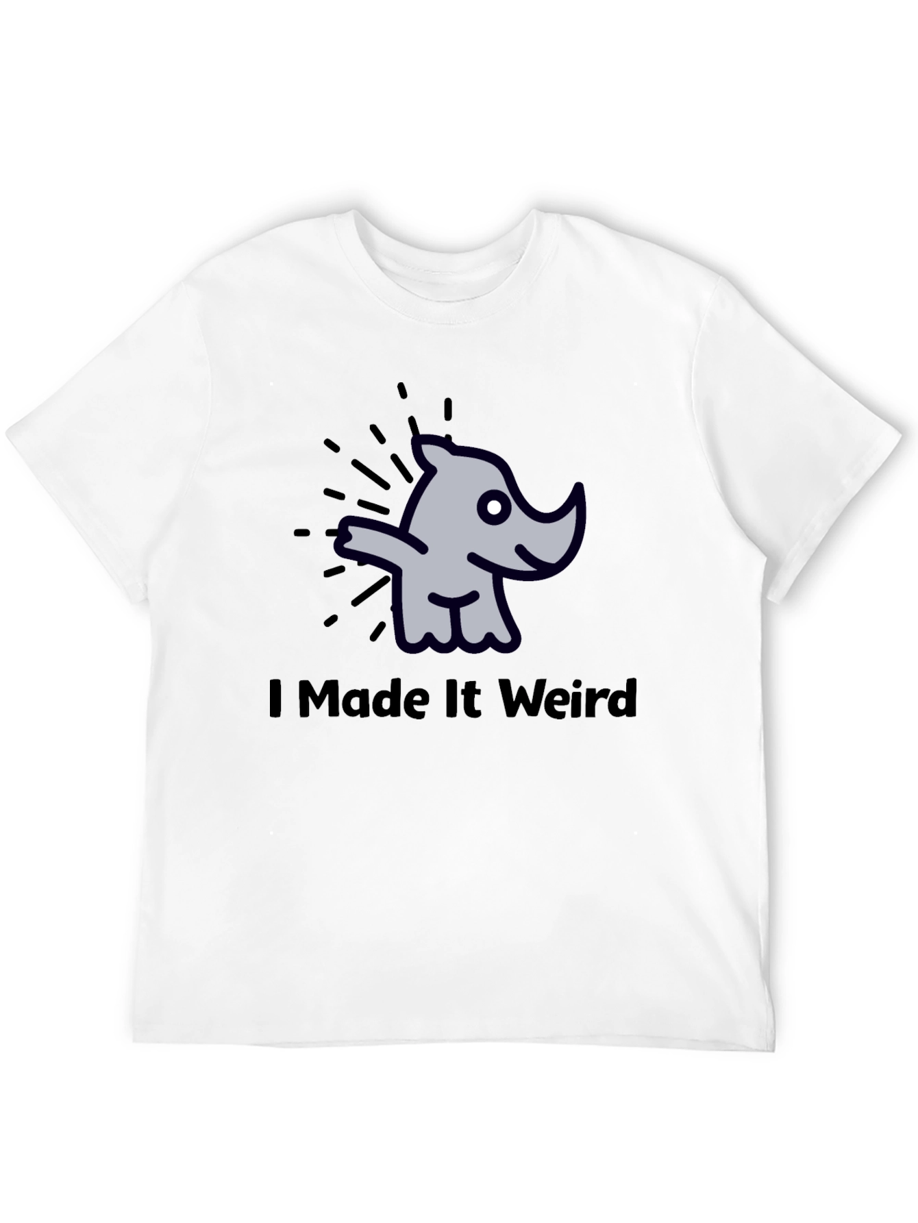 I Made It Weird Rhino Graphic T-Shirt