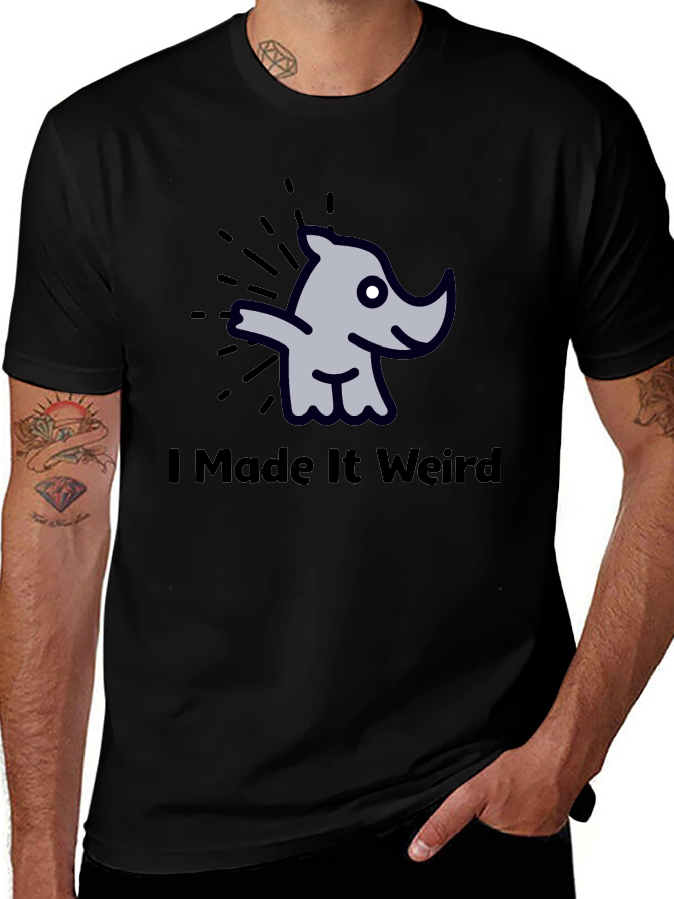 I Made It Weird Rhino Graphic T-Shirt
