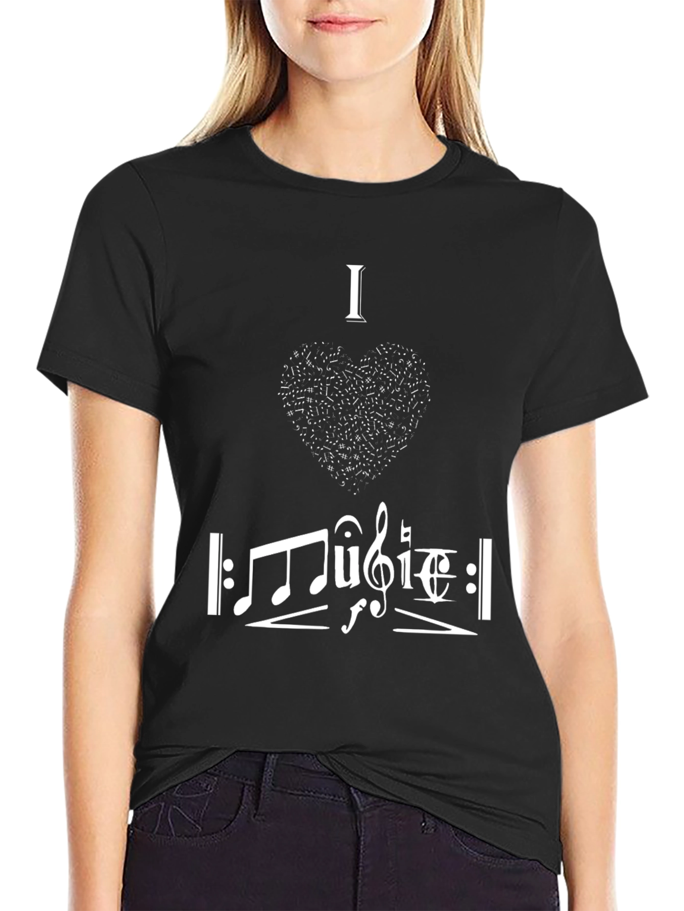 I Love Music Graphic T-Shirt