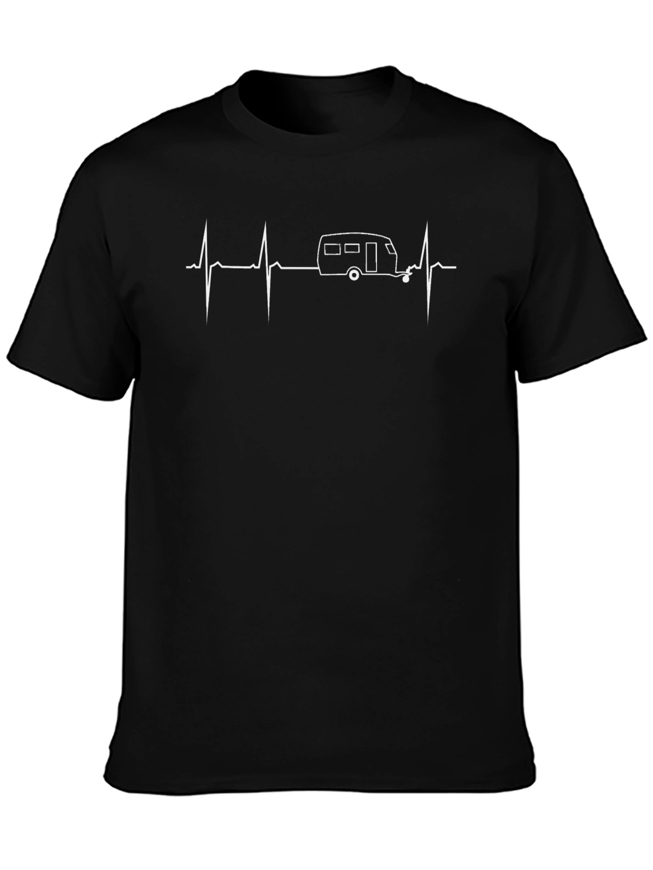 Camper Heartbeat T-Shirt - Road Trip Essential