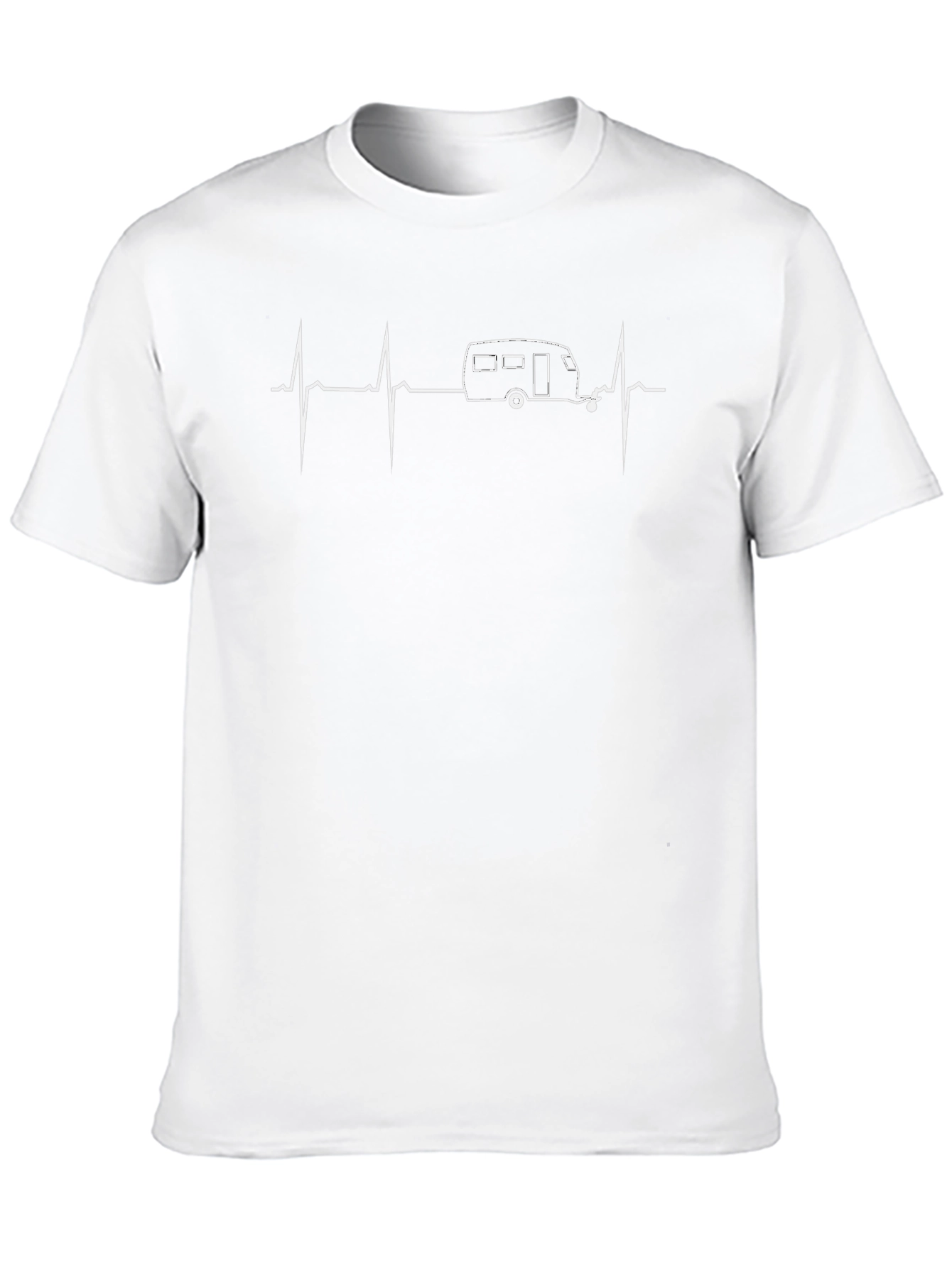 Camper Heartbeat T-Shirt - Road Trip Essential