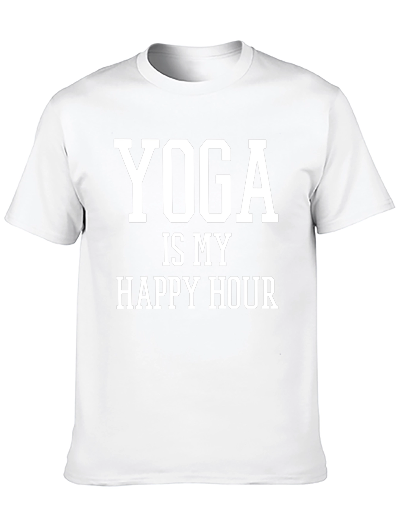 Yoga is My Happy Hour T-Shirt - Casual Wear