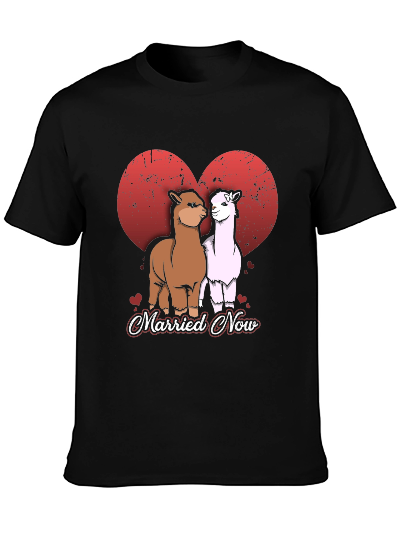 Married Now Alpaca Couple T-Shirt