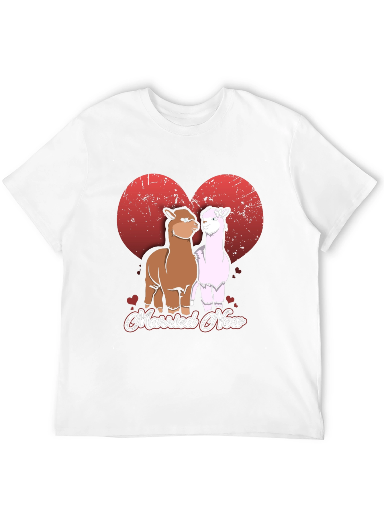 Married Now Alpaca Couple T-Shirt