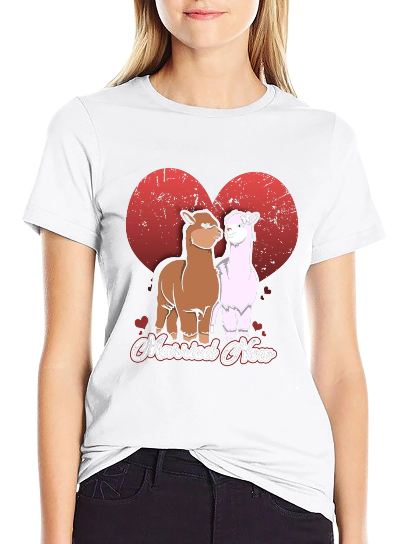 Married Now Alpaca Couple T-Shirt