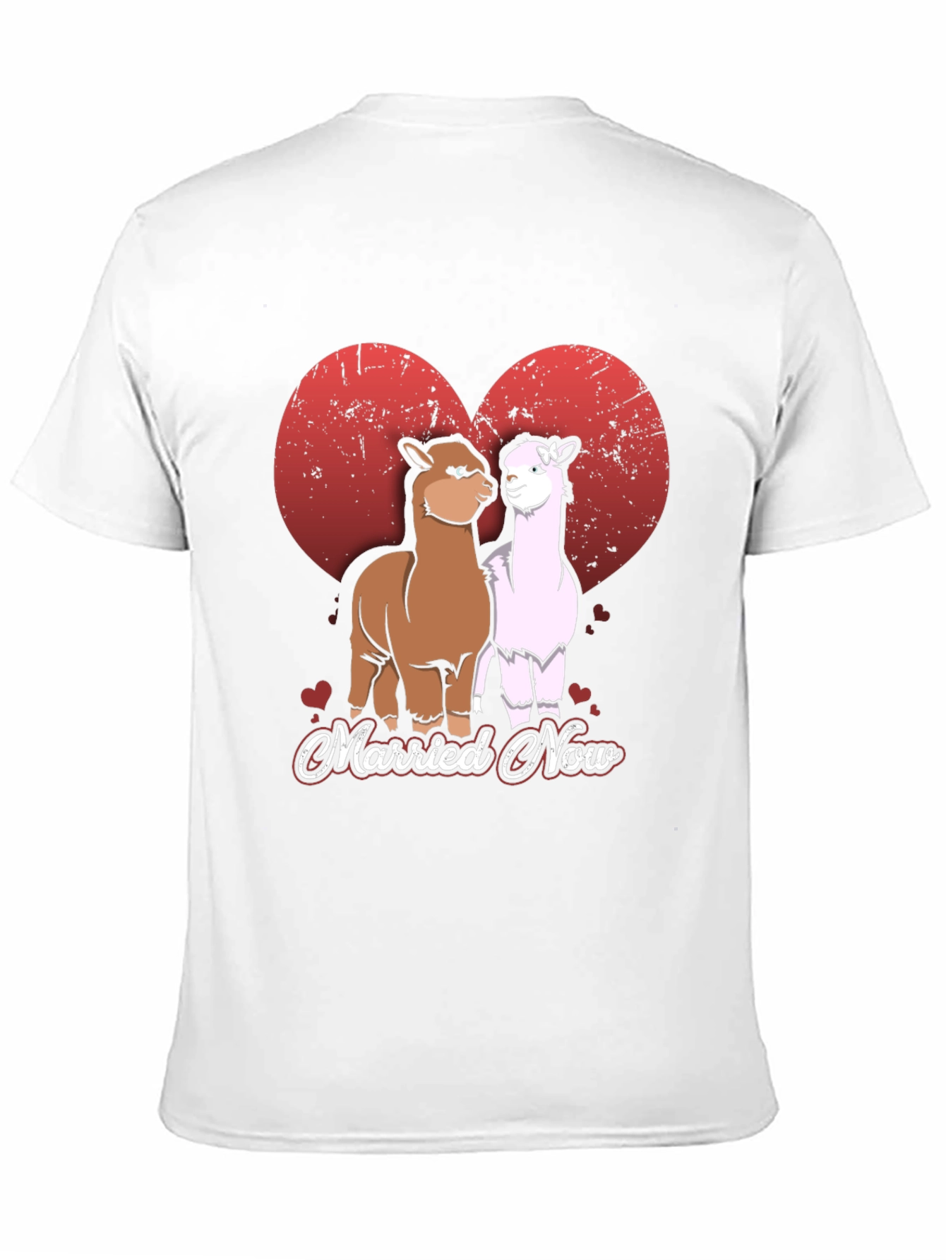 Married Now Alpaca Couple T-Shirt