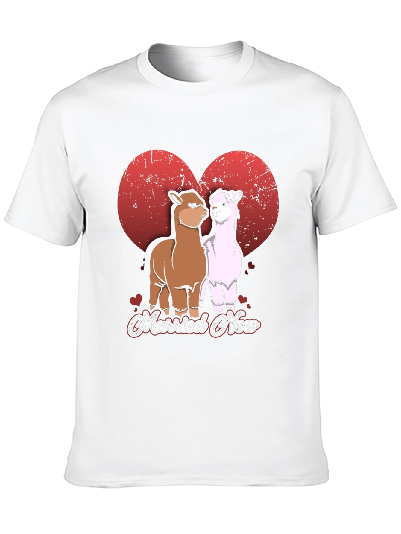 Married Now Alpaca Couple T-Shirt
