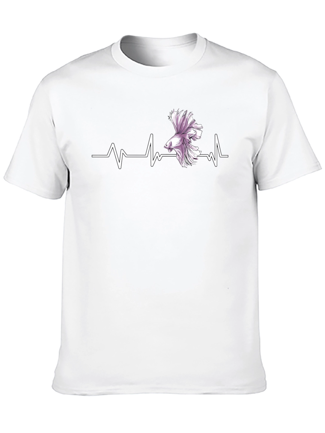 Betta Fish Heartbeat T-Shirt - Unique Graphic Tee