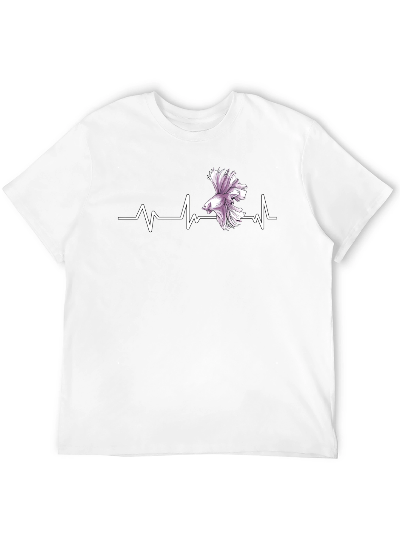 Betta Fish Heartbeat T-Shirt - Unique Graphic Tee