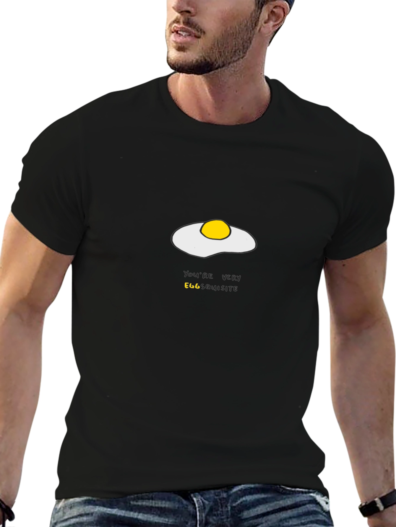 Egg-cellent Humor Tee - Egg-squisite Graphic T-Shirt