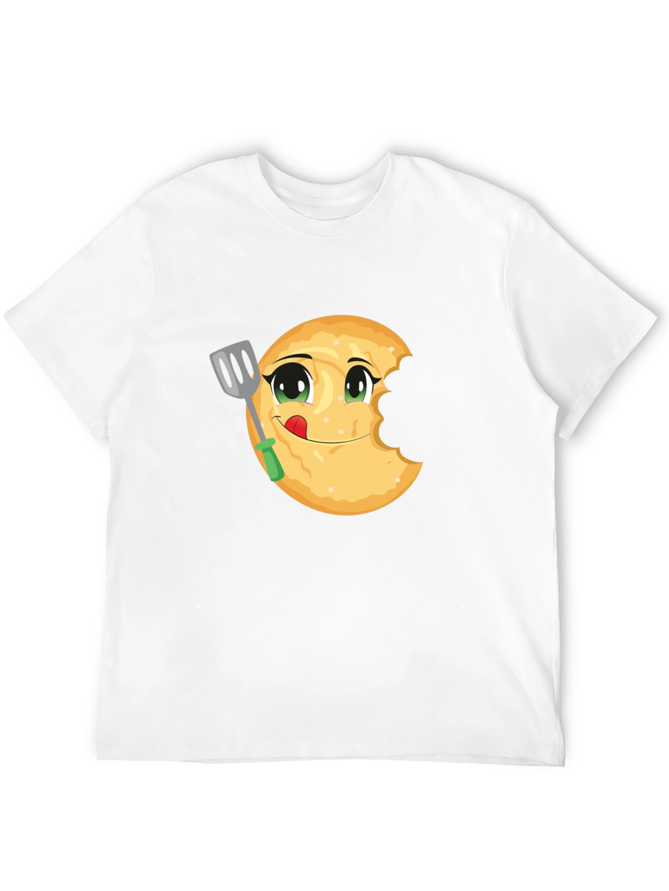 Funny Pancake Eater Black T-Shirt