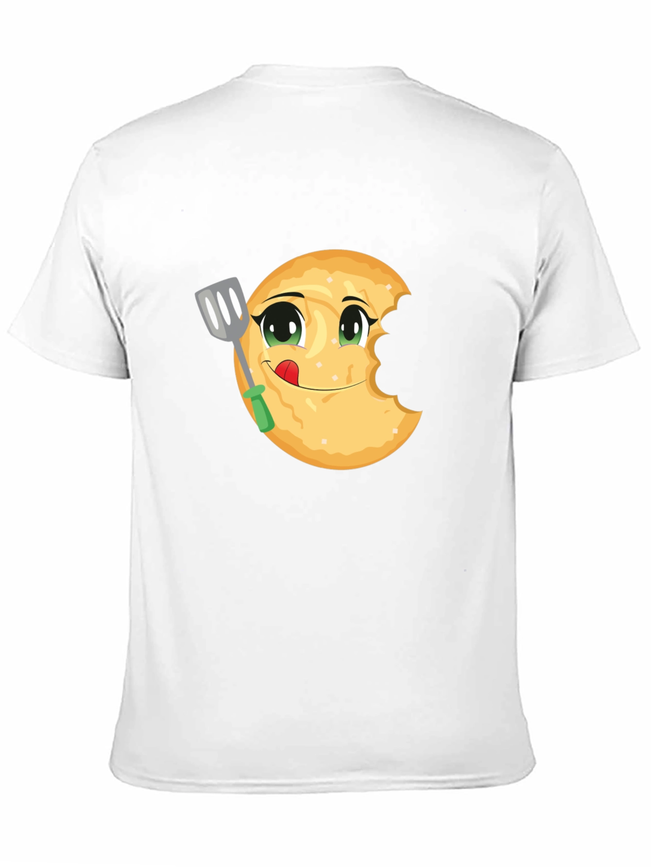 Funny Pancake Eater Black T-Shirt