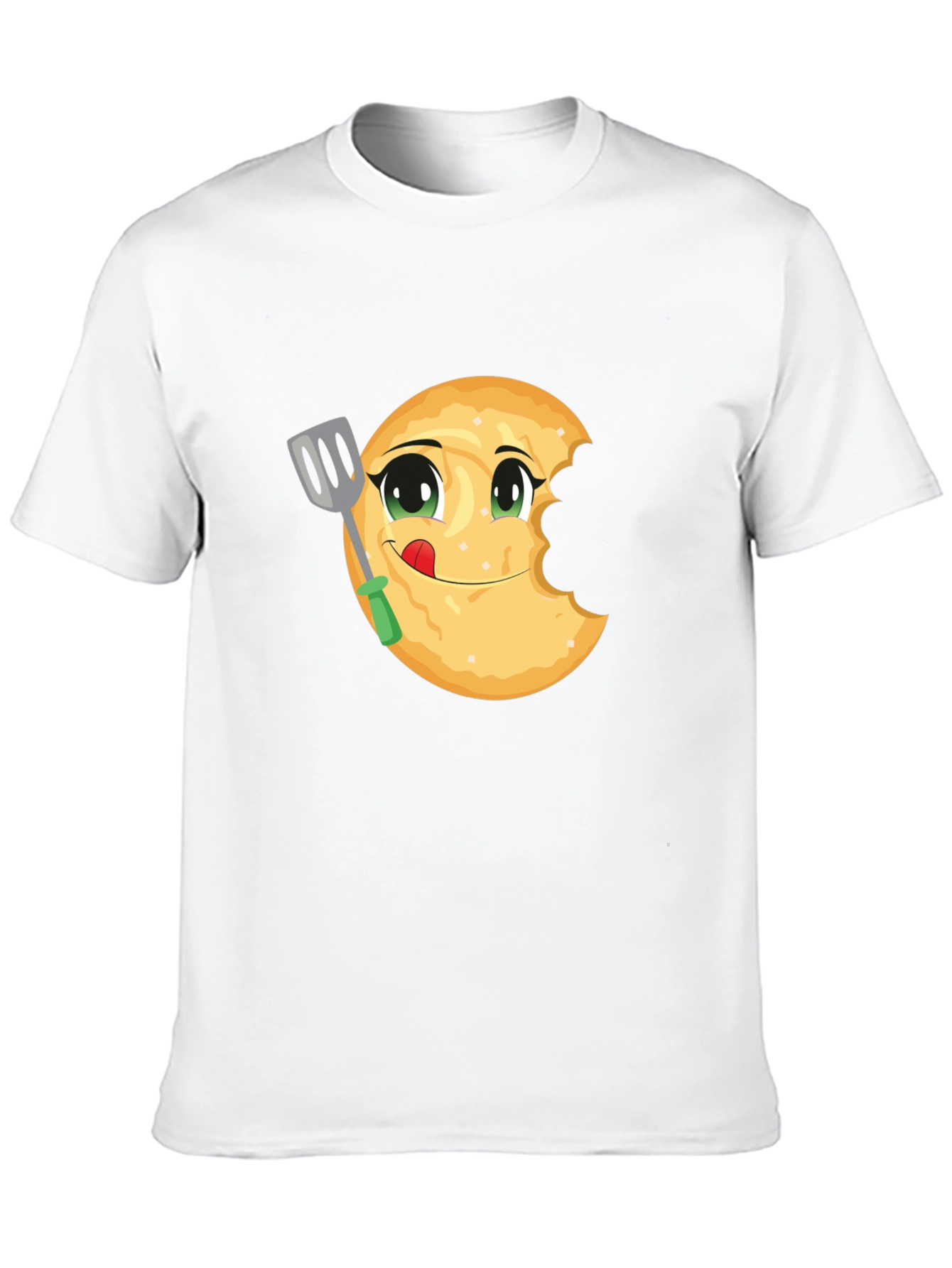 Funny Pancake Eater Black T-Shirt