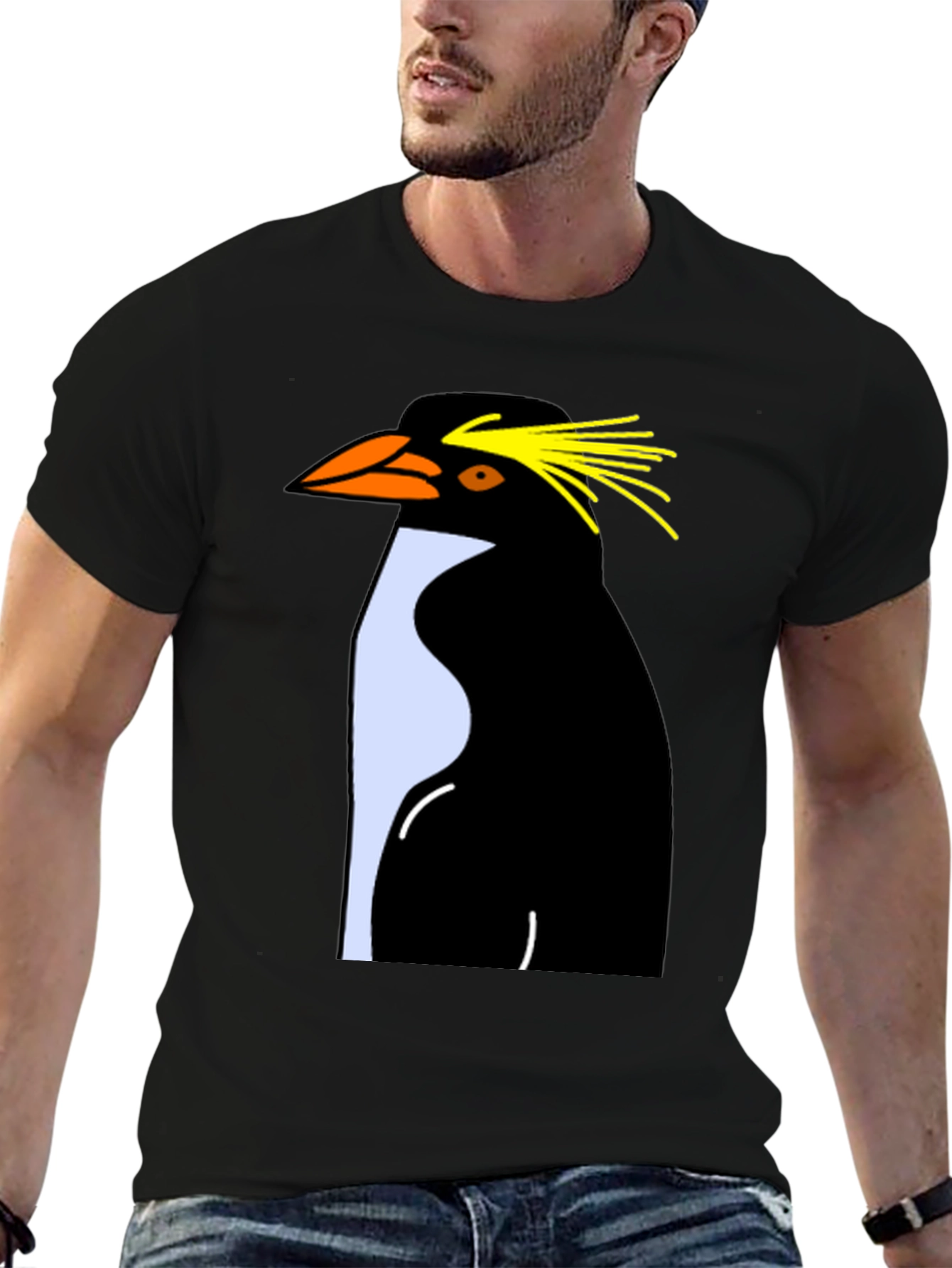 Rockhopper Penguin Graphic Tee - Black