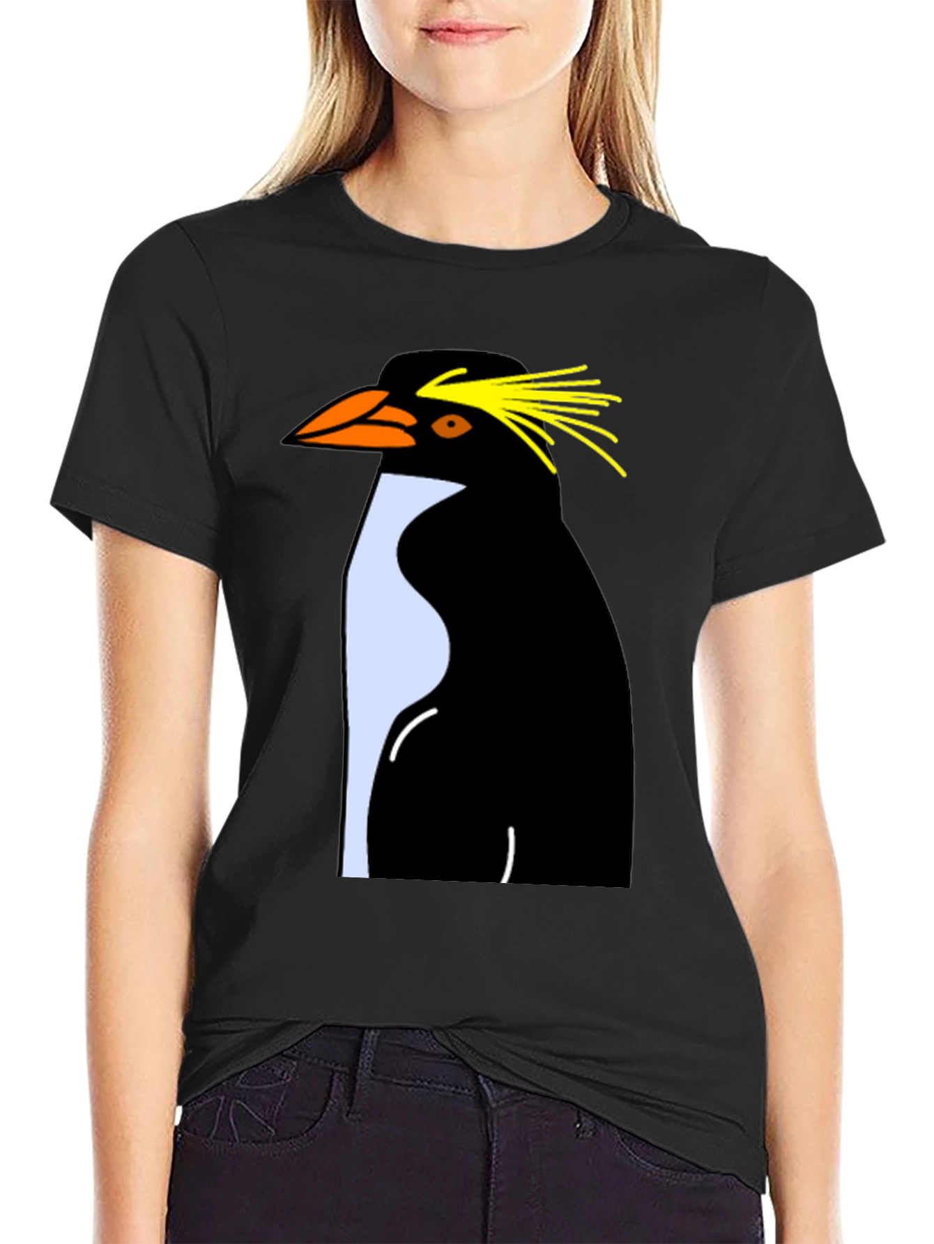 Rockhopper Penguin Graphic Tee - Black