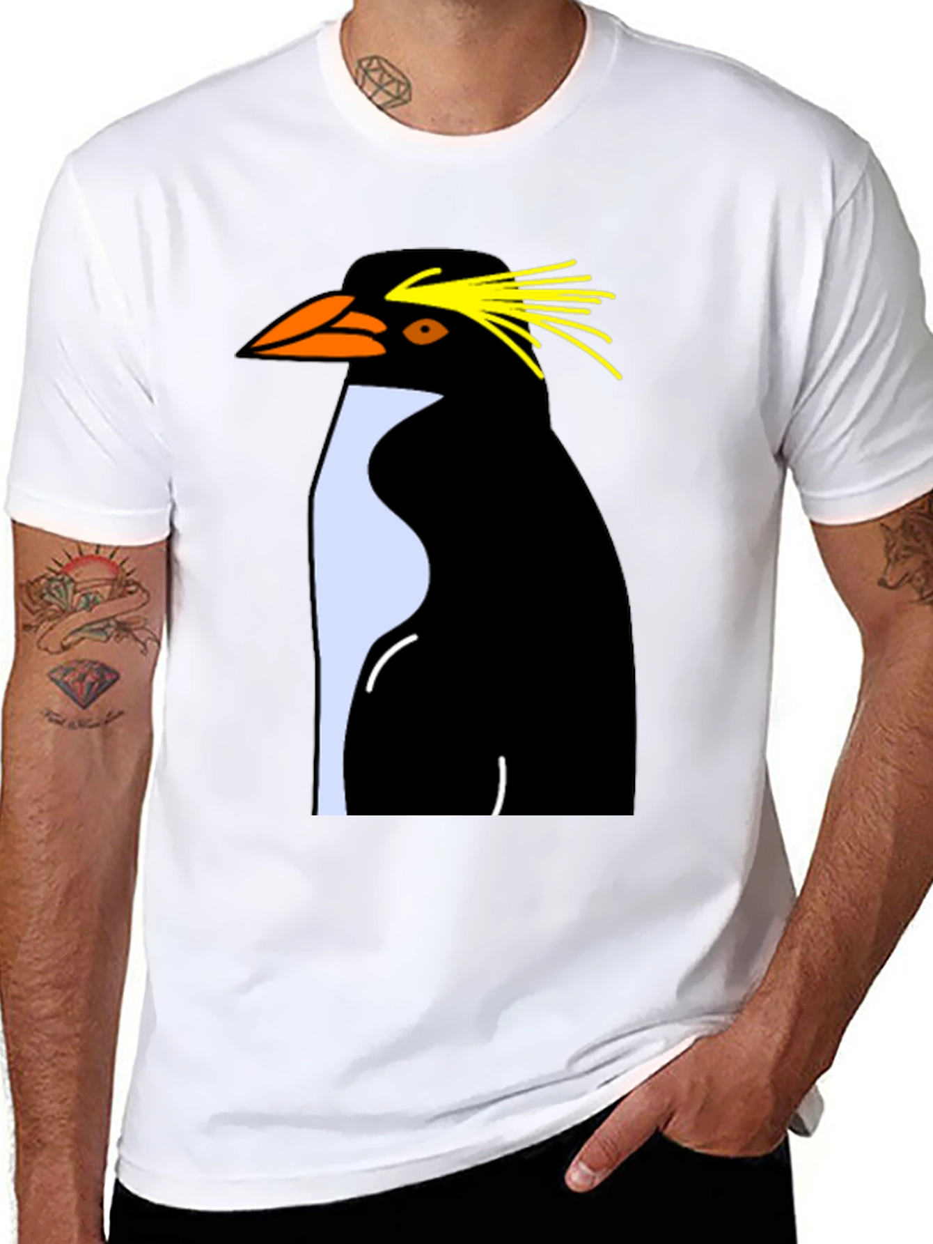 Rockhopper Penguin Graphic Tee - Black