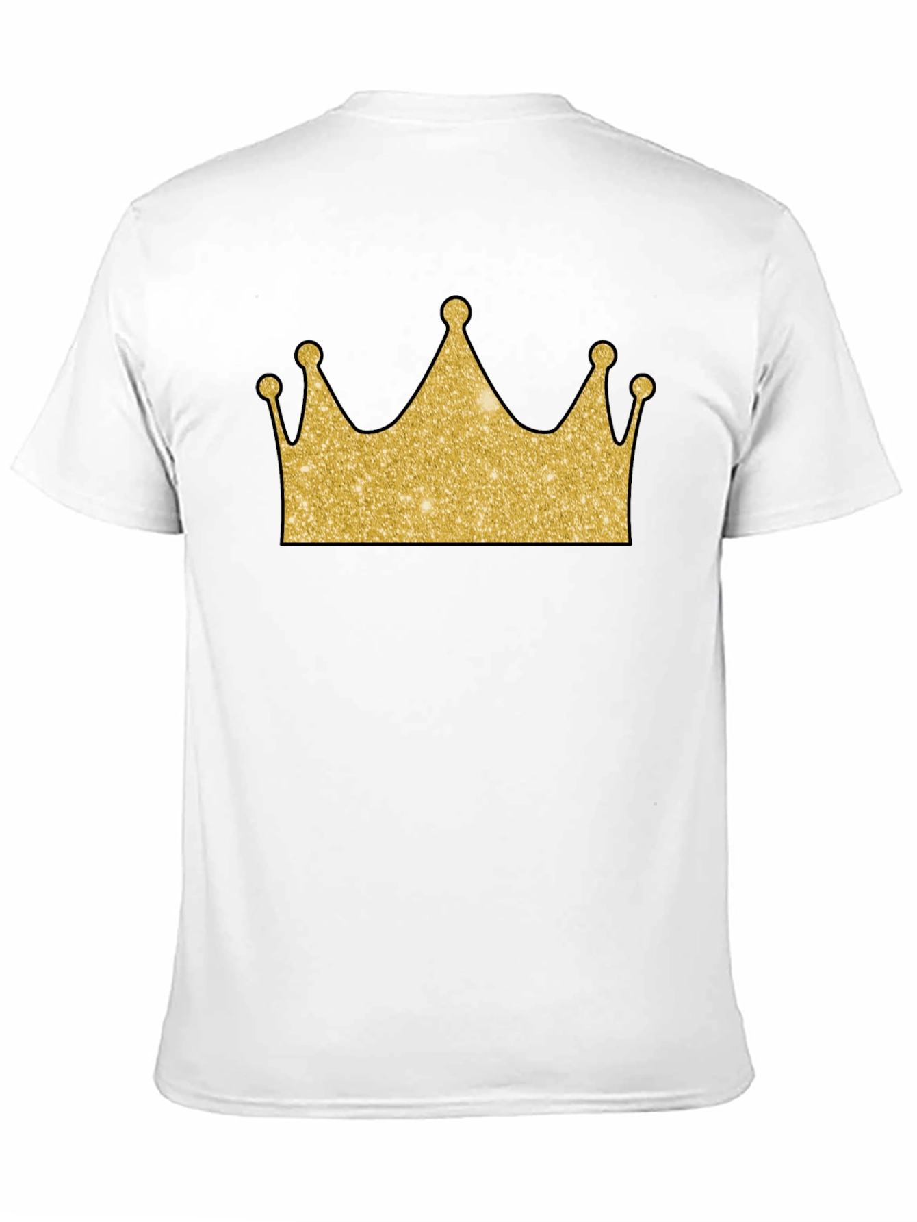 Golden Crown Graphic Tee - Stylish Mens Black T-Shirt