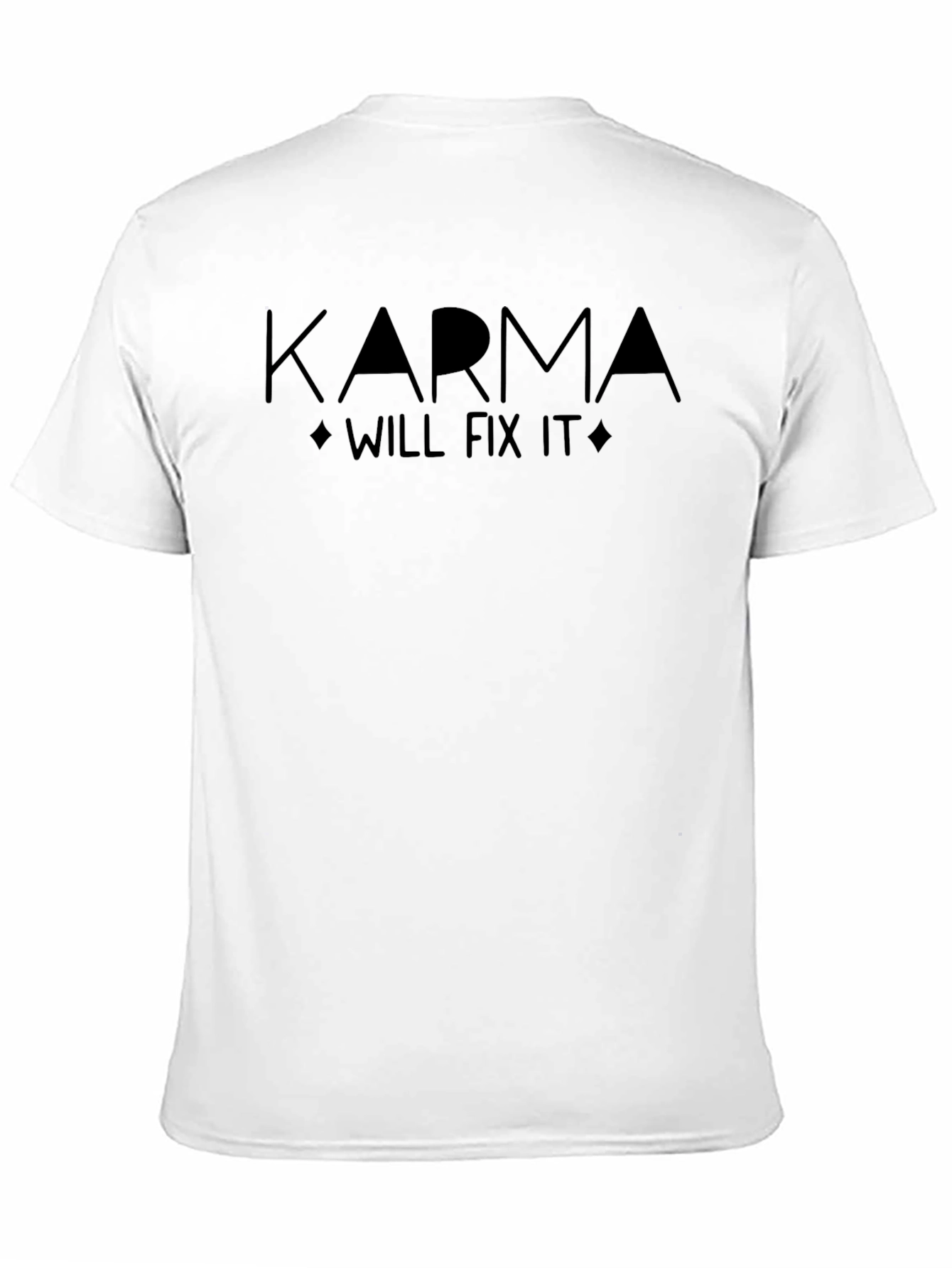Karma Will Fix It Black Graphic Tee
