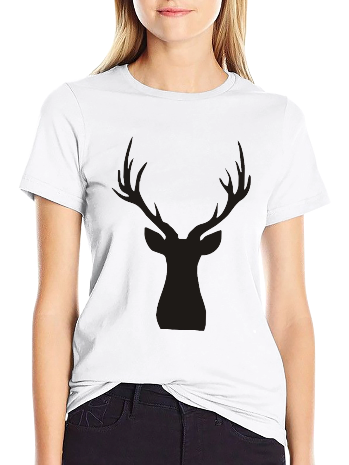 Black Deer Silhouette T-Shirt