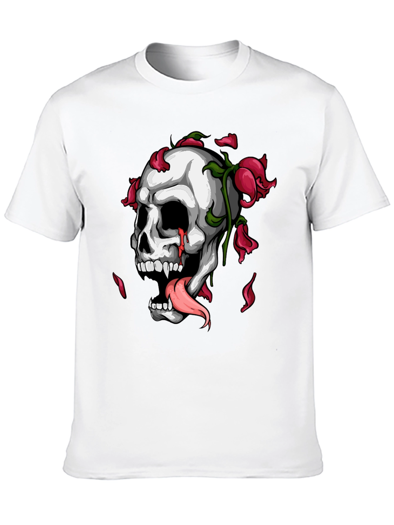 Skull & Roses Graphic T-Shirt