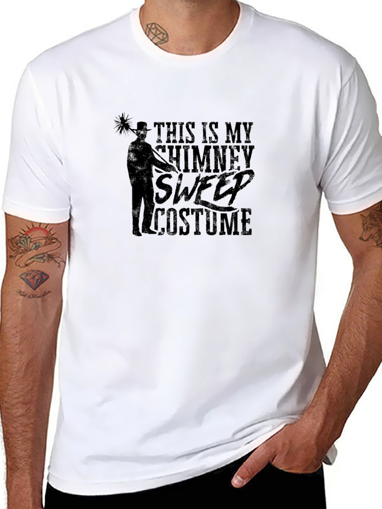 Chimney Sweep Costume T-Shirt - Humorous Halloween Tee