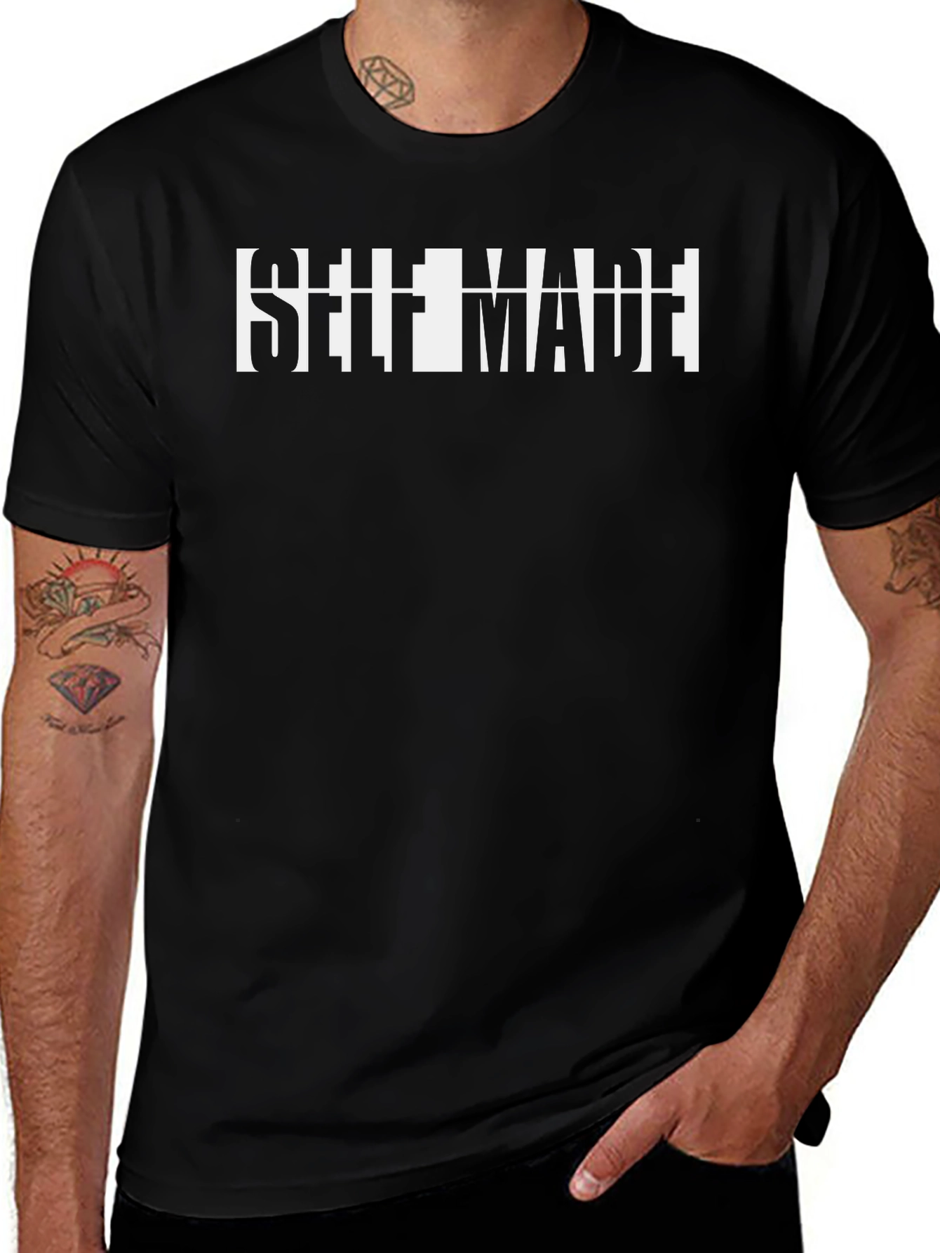 Self Made Graphic Tee - Black